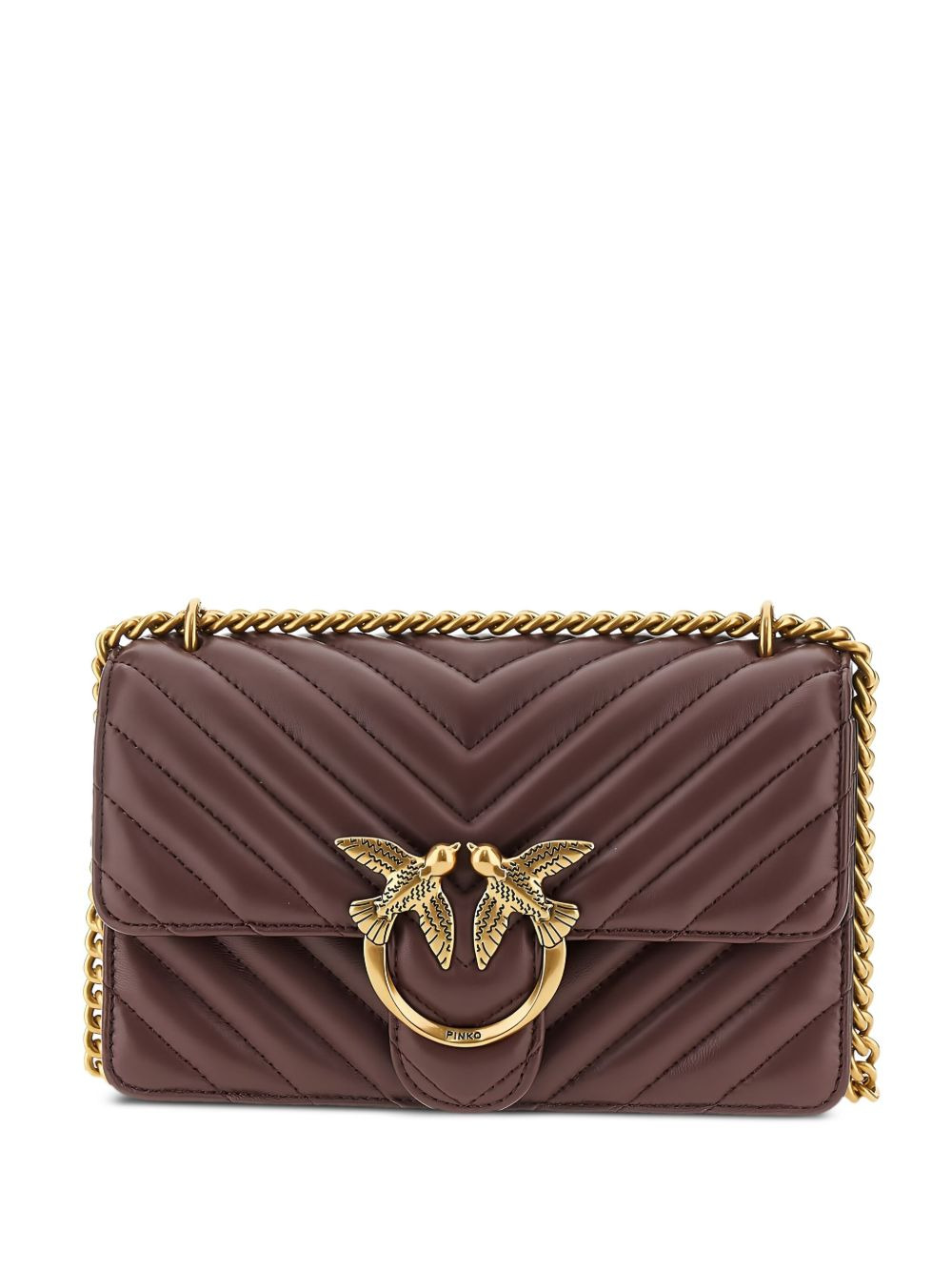Love One quilted shoulder bag - 1