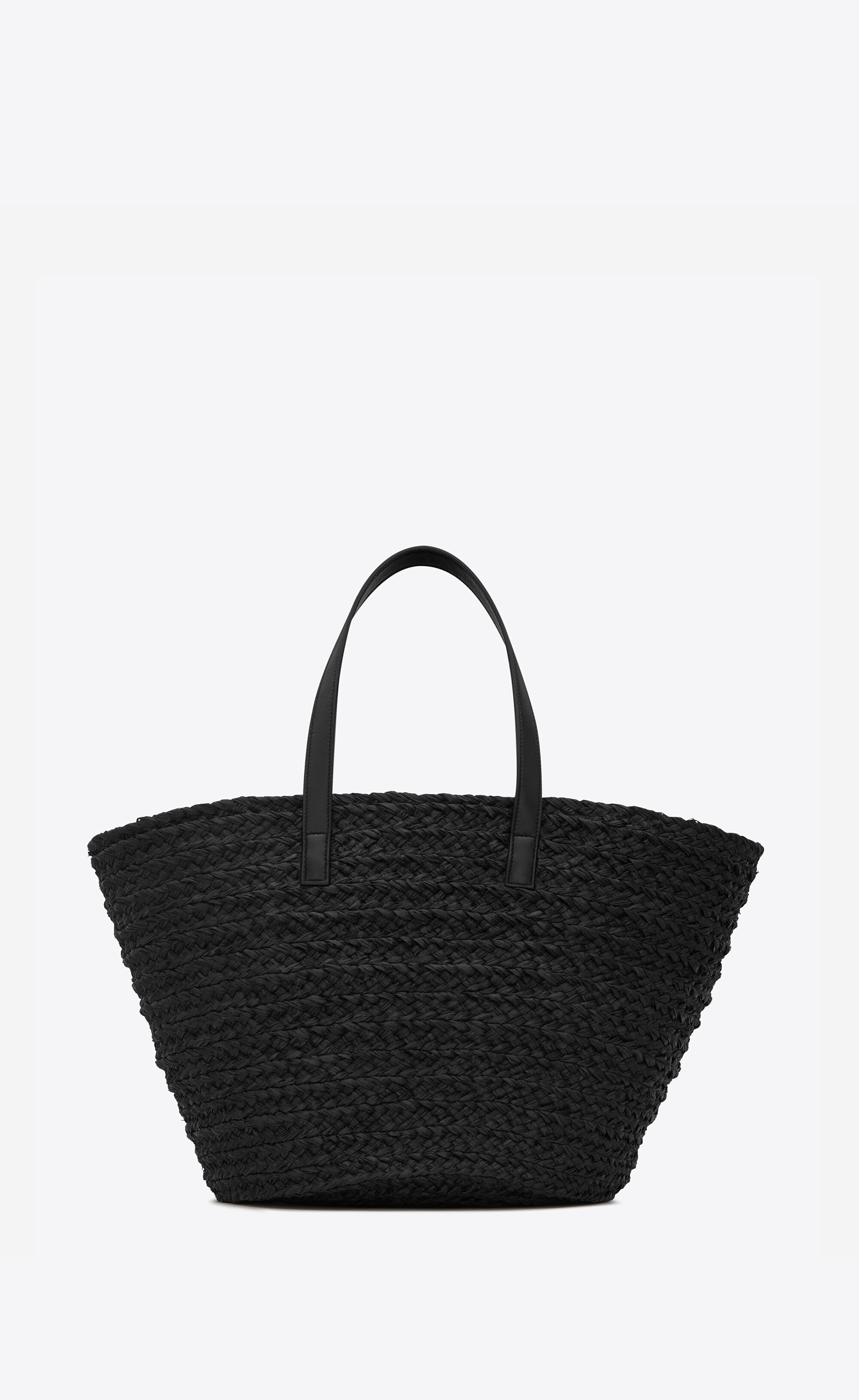 panier medium bag in raffia - 3