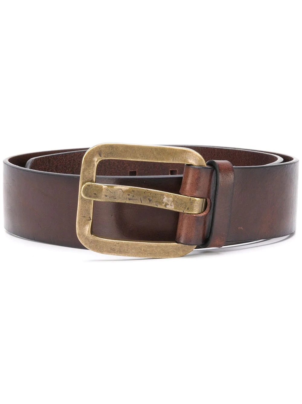 antique-tone buckled belt - 1