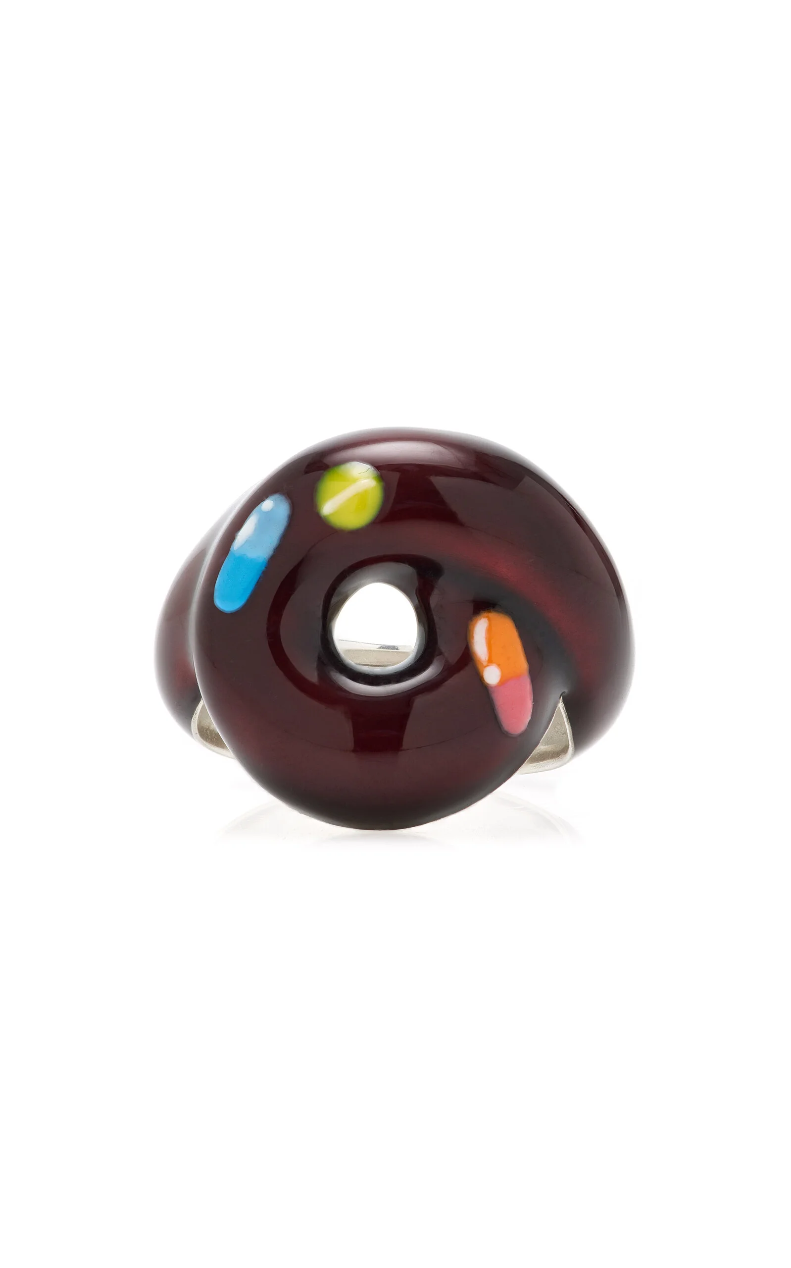 Exclusive Pill Tarallo Sterling Silver Enamel Ring - 1