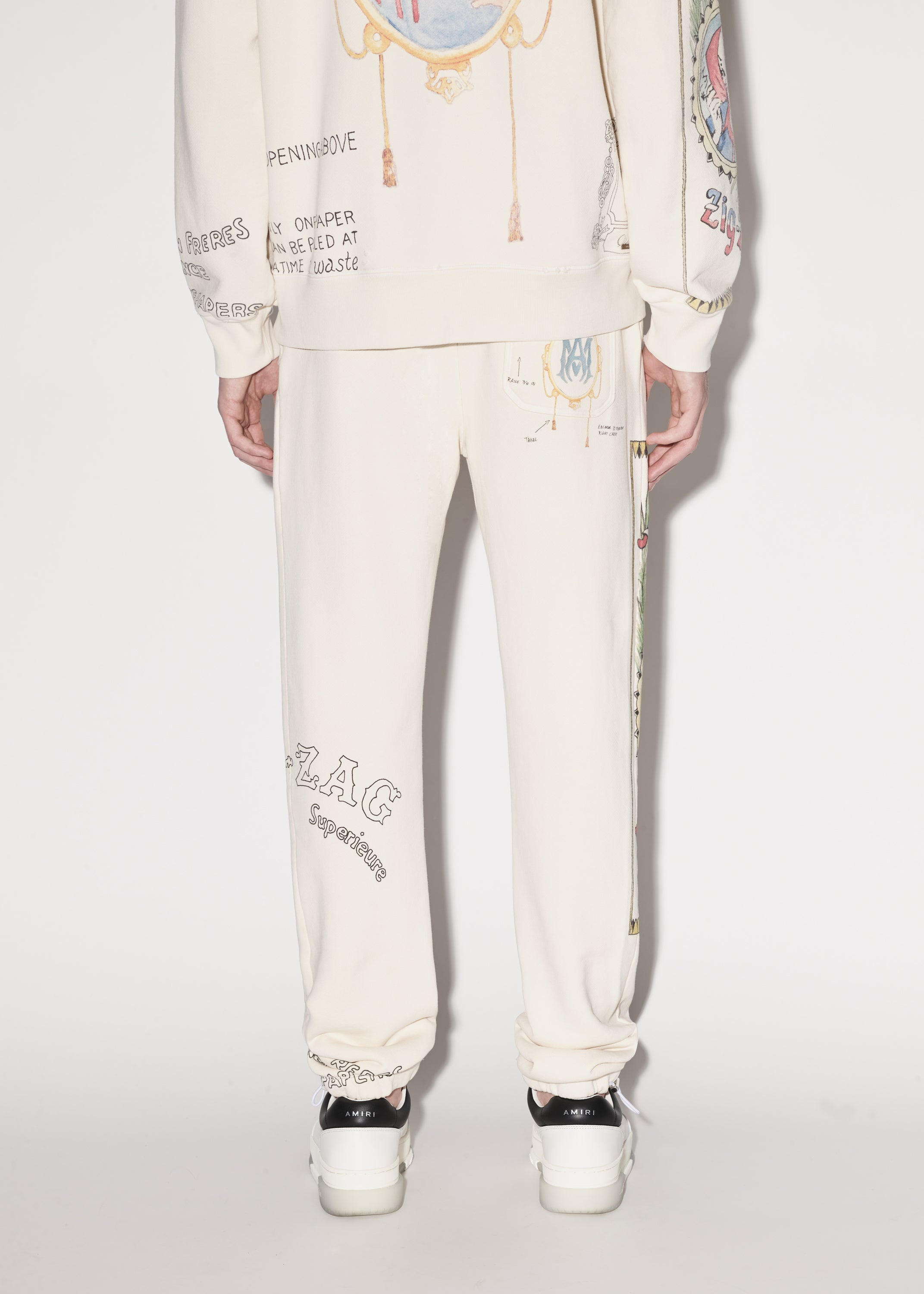 ZIG-ZAG SKETCH SWEATPANTS - 4