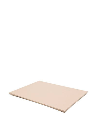 Smythson logo-print leather desk mat outlook
