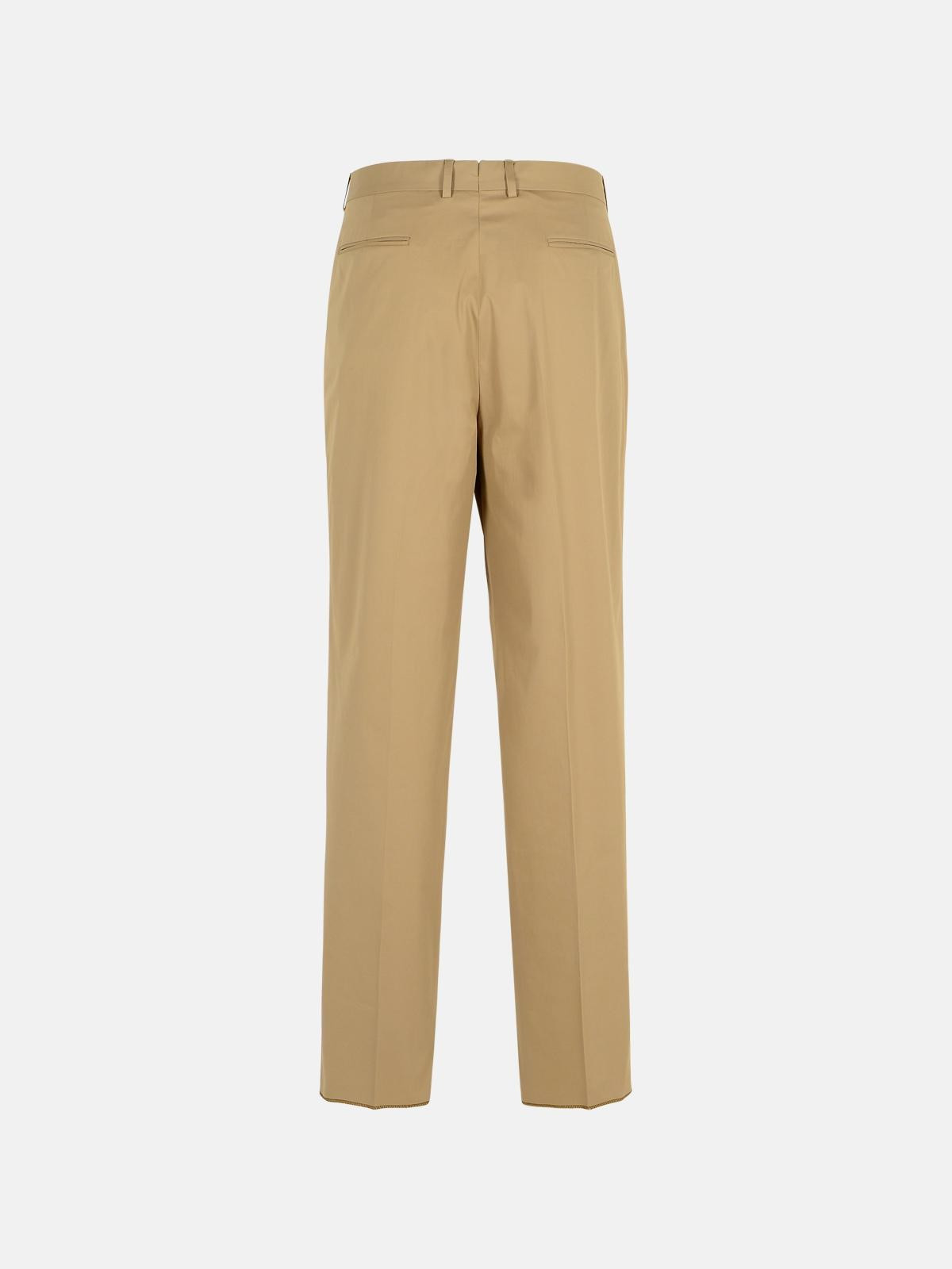 PREMIUM' BEIGE COTTON PANTS - 3
