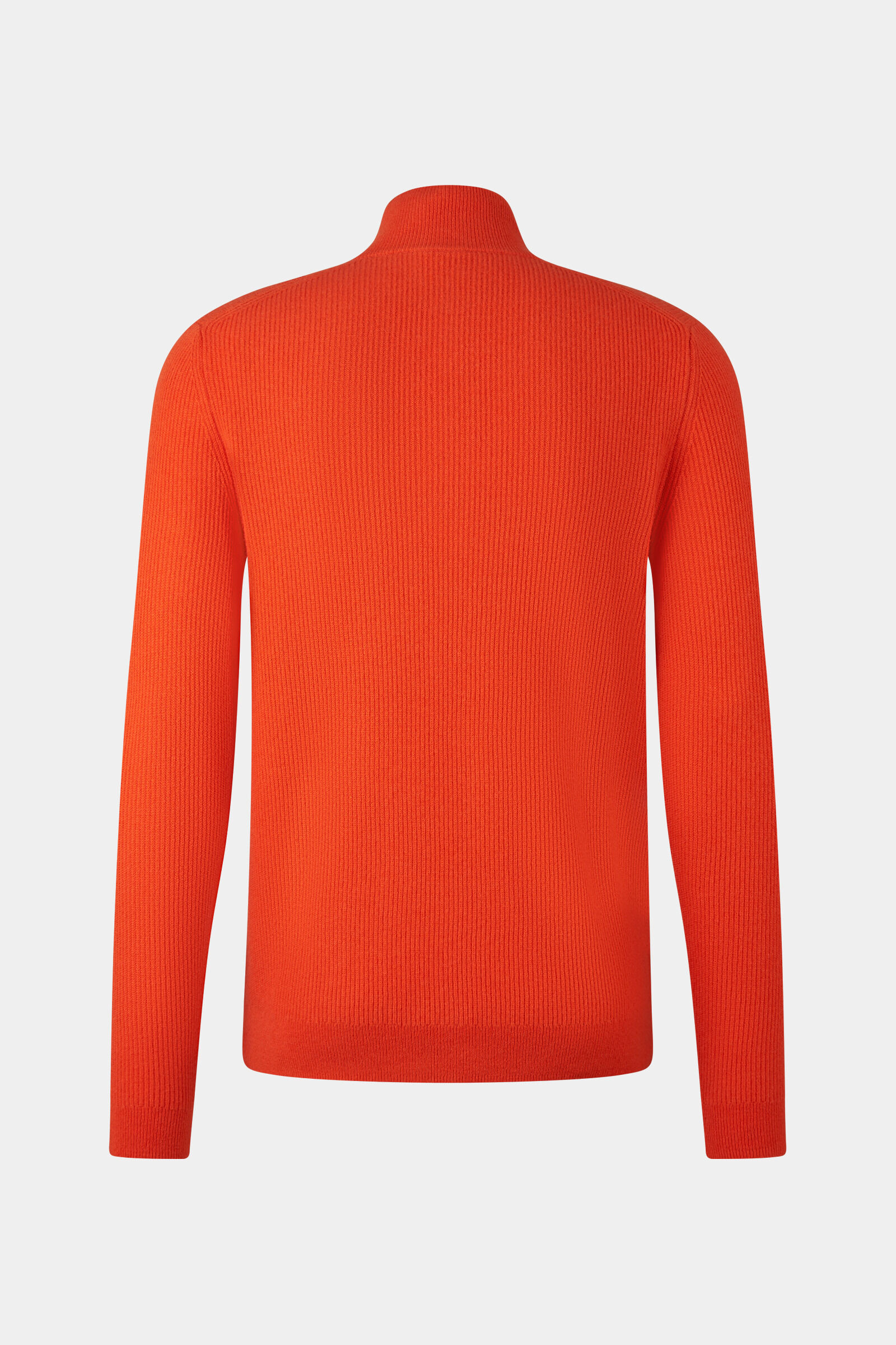 Pure new wool cashmere troyer Derek in Coral - 2