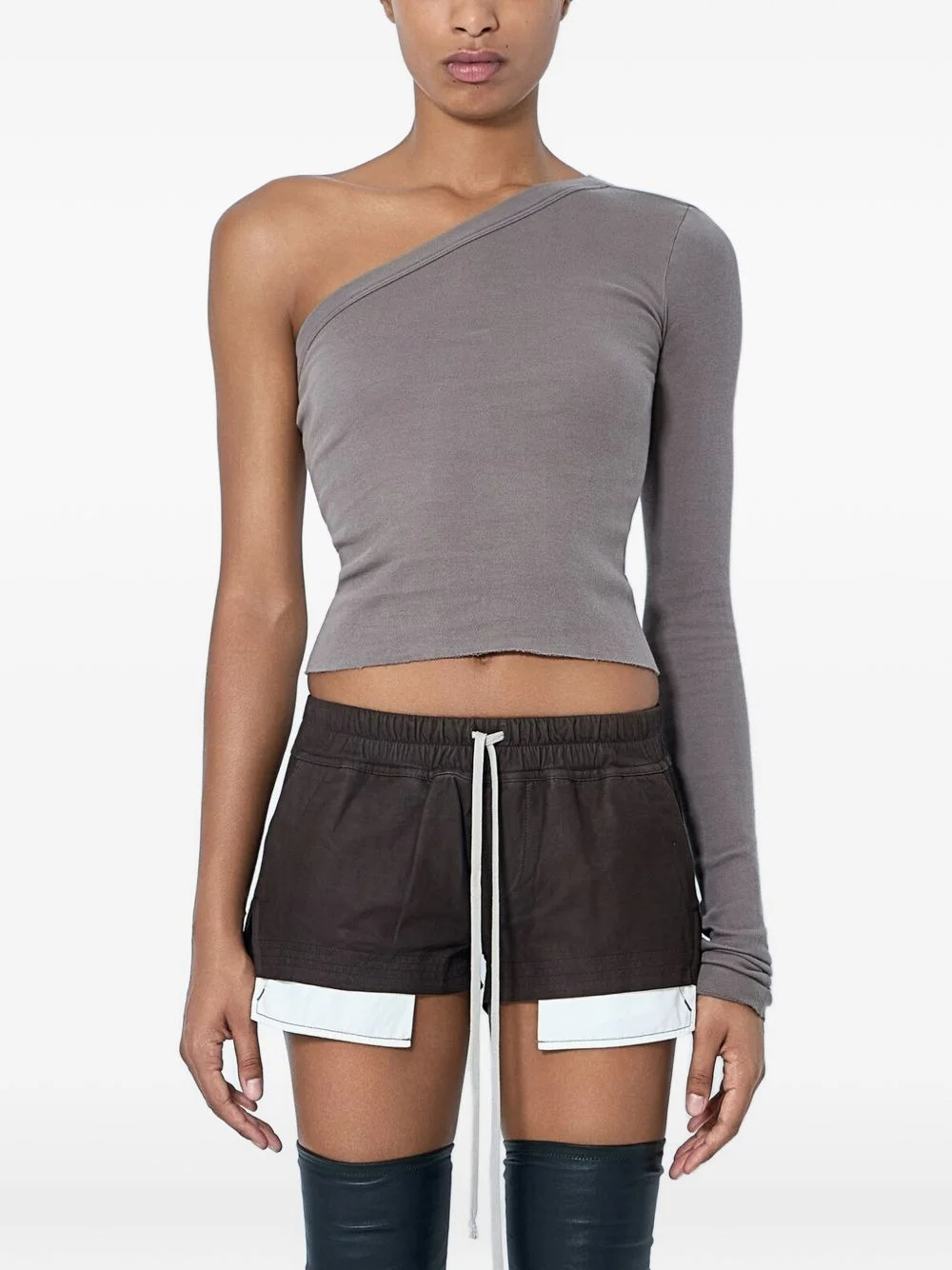 asymmetric one-shoulder top - 1