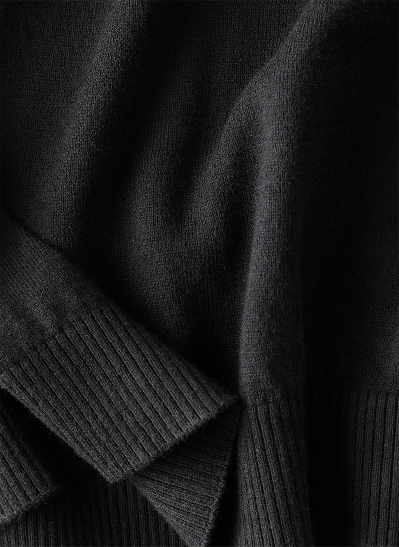 8.0 KNIT HOODIE CENTER (BLACK) 5