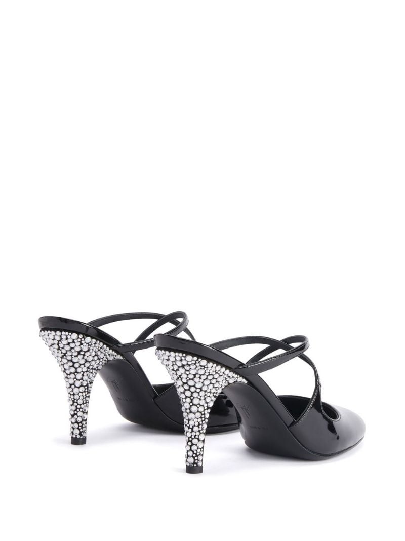 Marthe crystal 85mm mules - 3