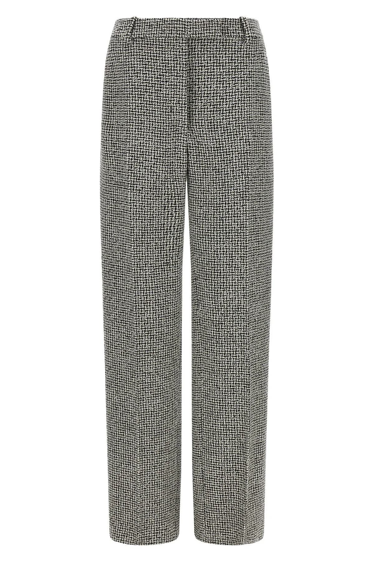 Houndstooth Pattern Pants - 1