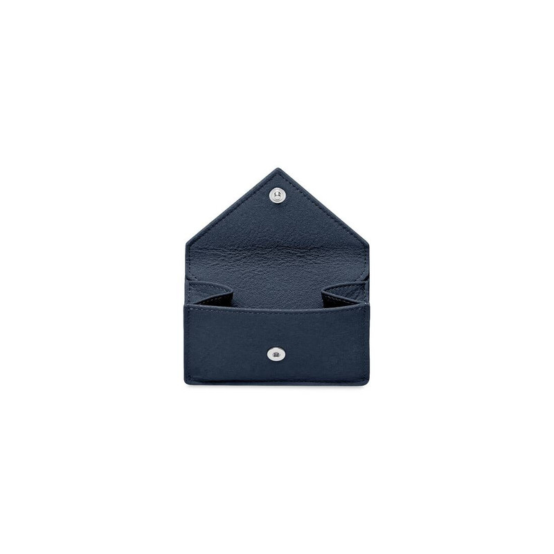 BALENCIAGA Women's Papier Mini Wallet in Dark Blue outlook