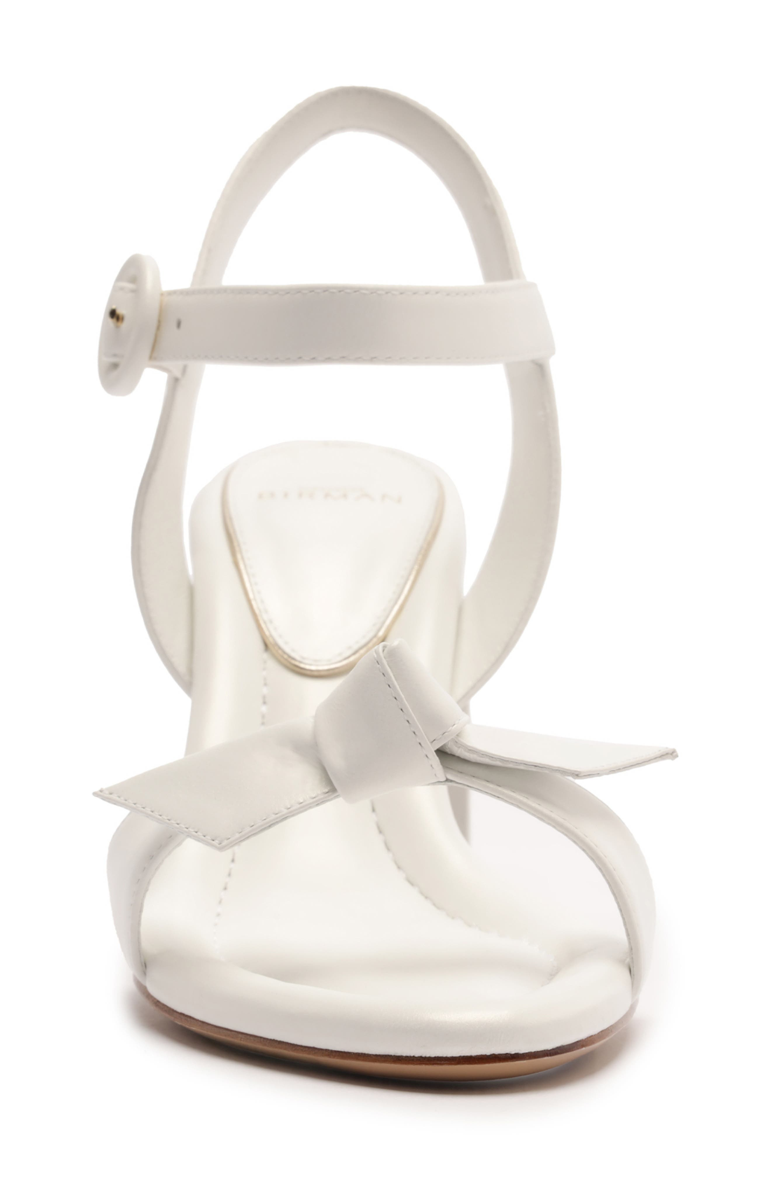 Alexandre Birman Clarita Flare Platform Bridal Sandal in Pearl/White at Nordstrom - 4