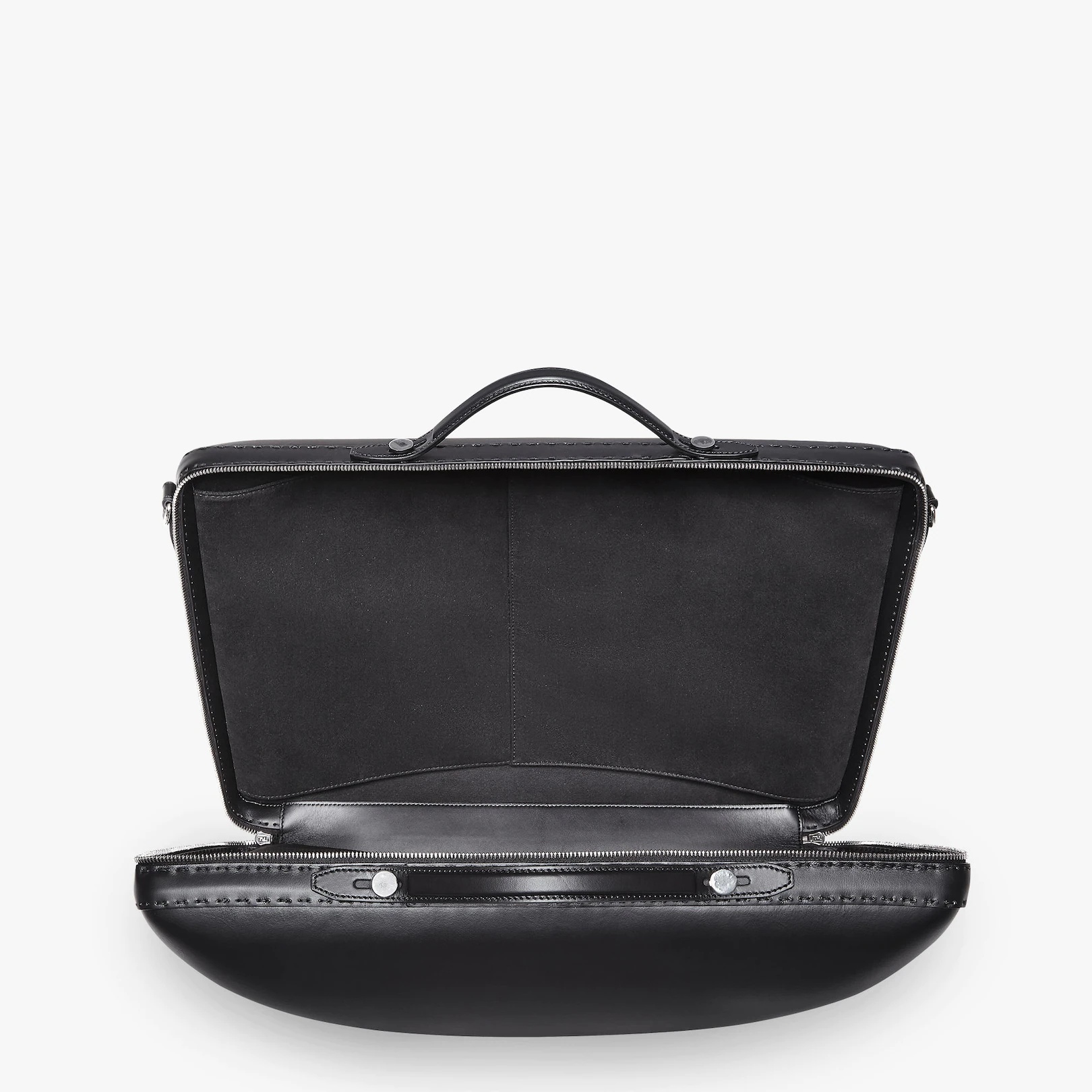 Black leather suitcase - 4