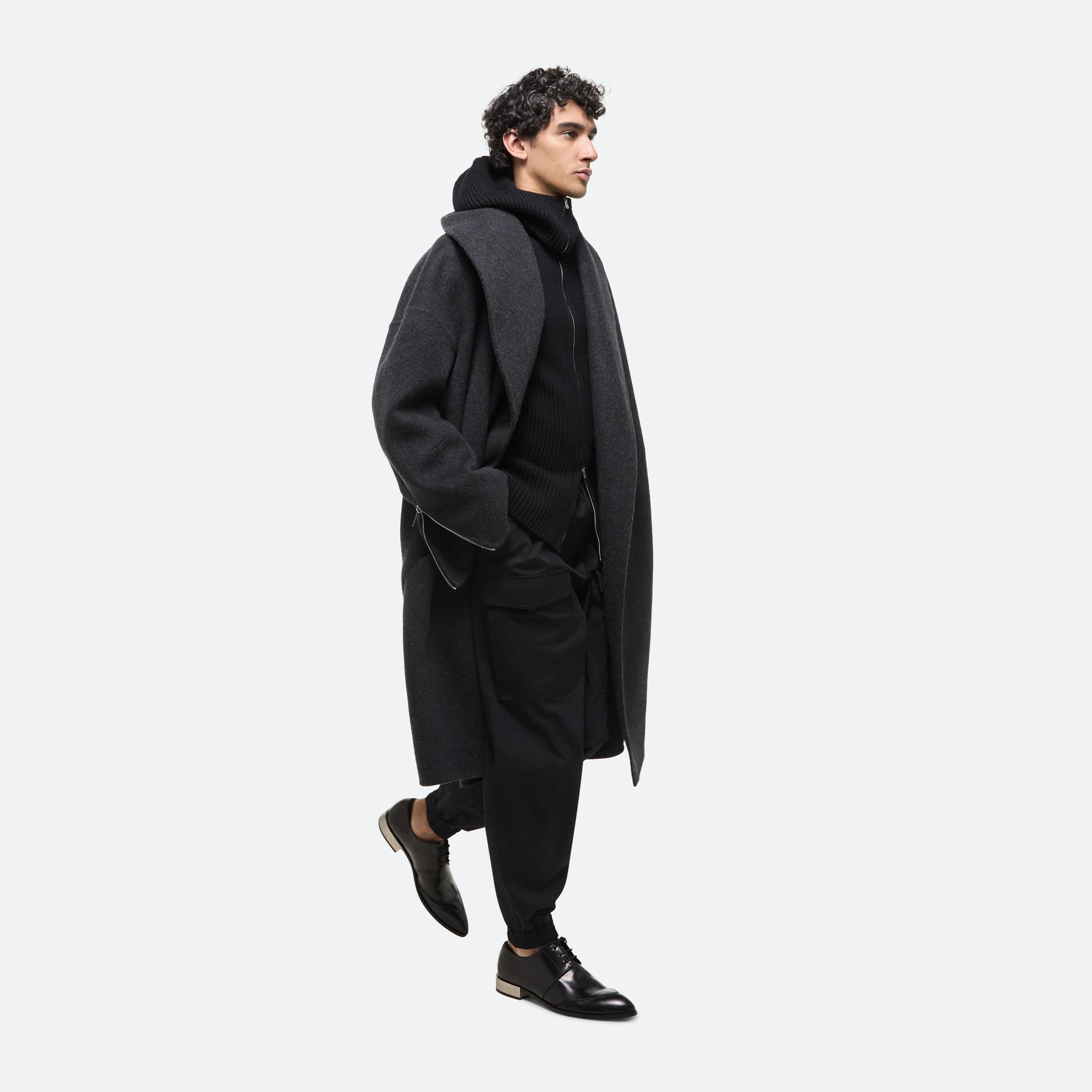 DOUBLE-FACED APEX COCOON COAT - 12
