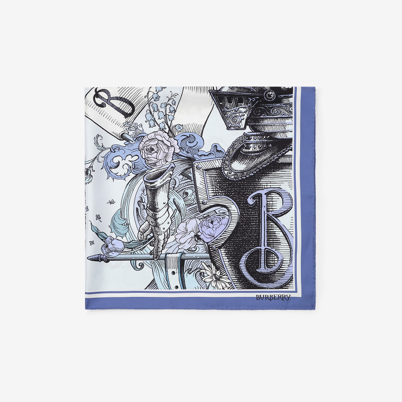 Burberry Etched Knight Silk Scarf outlook