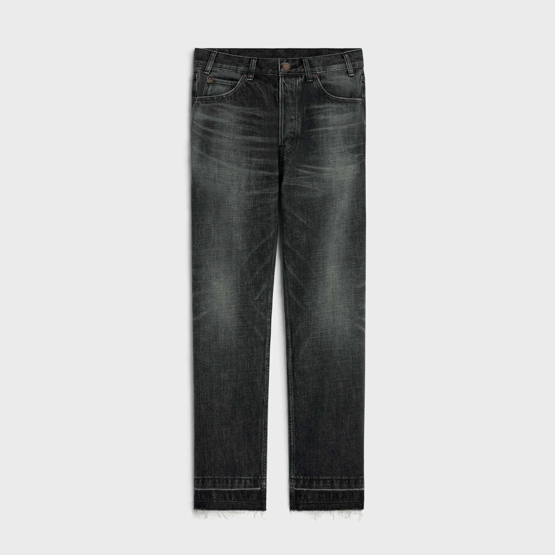 wesley jeans in black ice rinse wash denim - 1