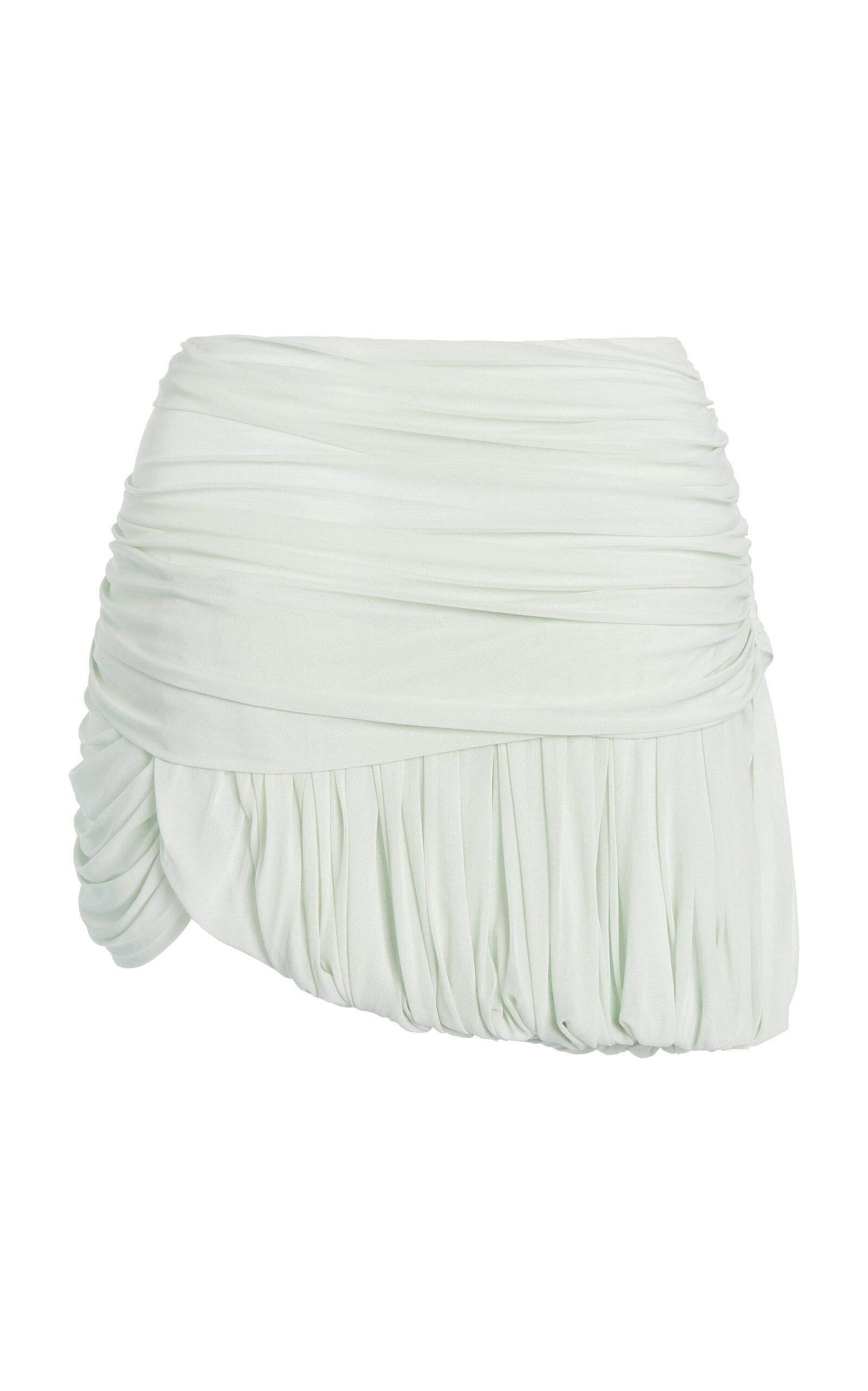 Embellished Jersey Bubble Mini Skirt light blue - 7