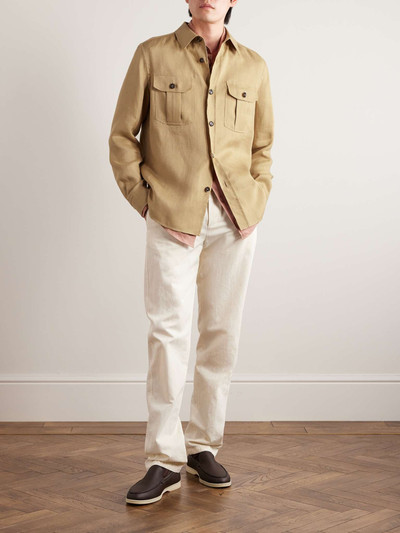 Brioni Vagabond Linen and Cotton-Blend Overshirt outlook