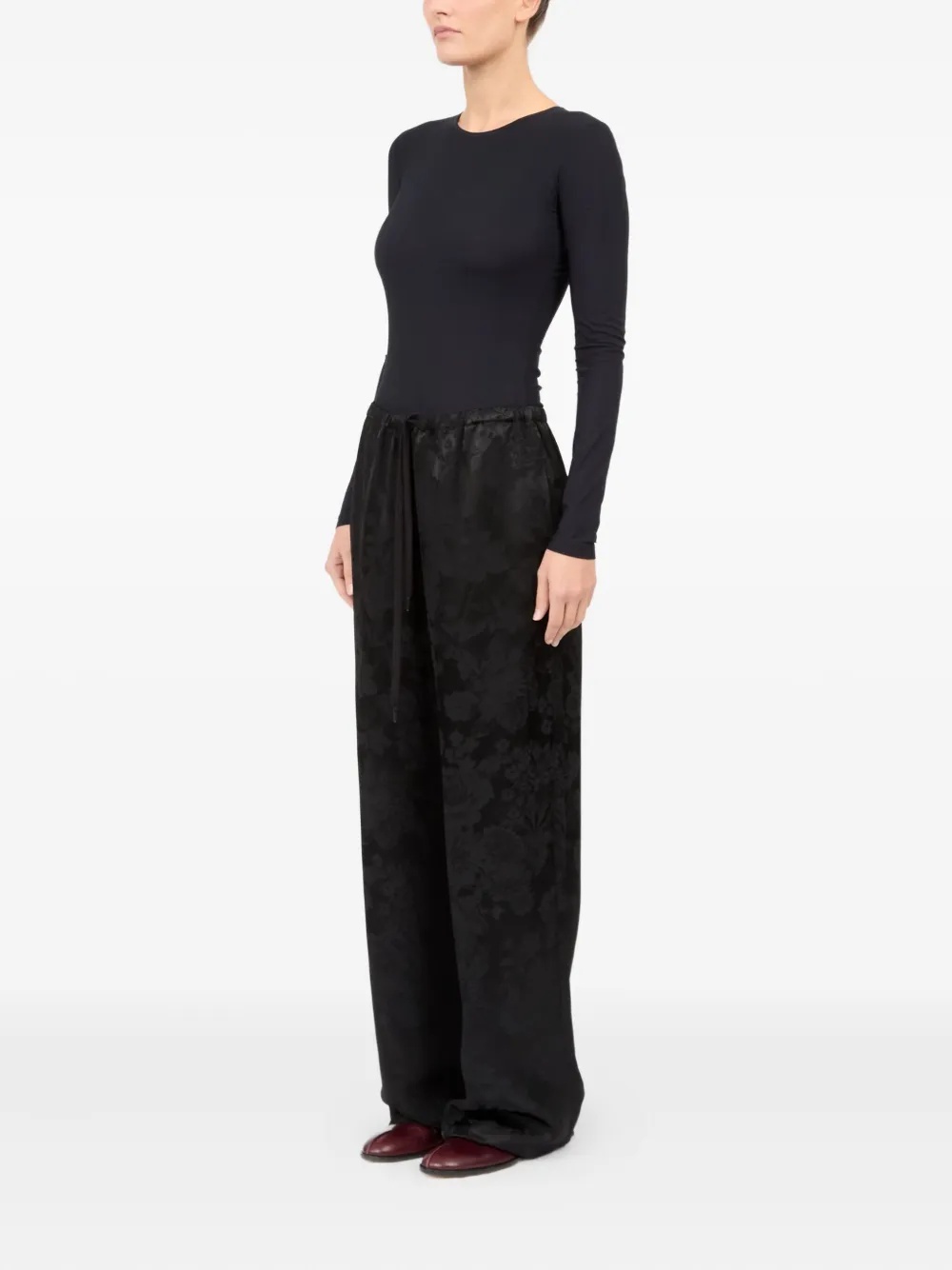 MM6 Maison Margiela - Women High Waist Palazzo - 2