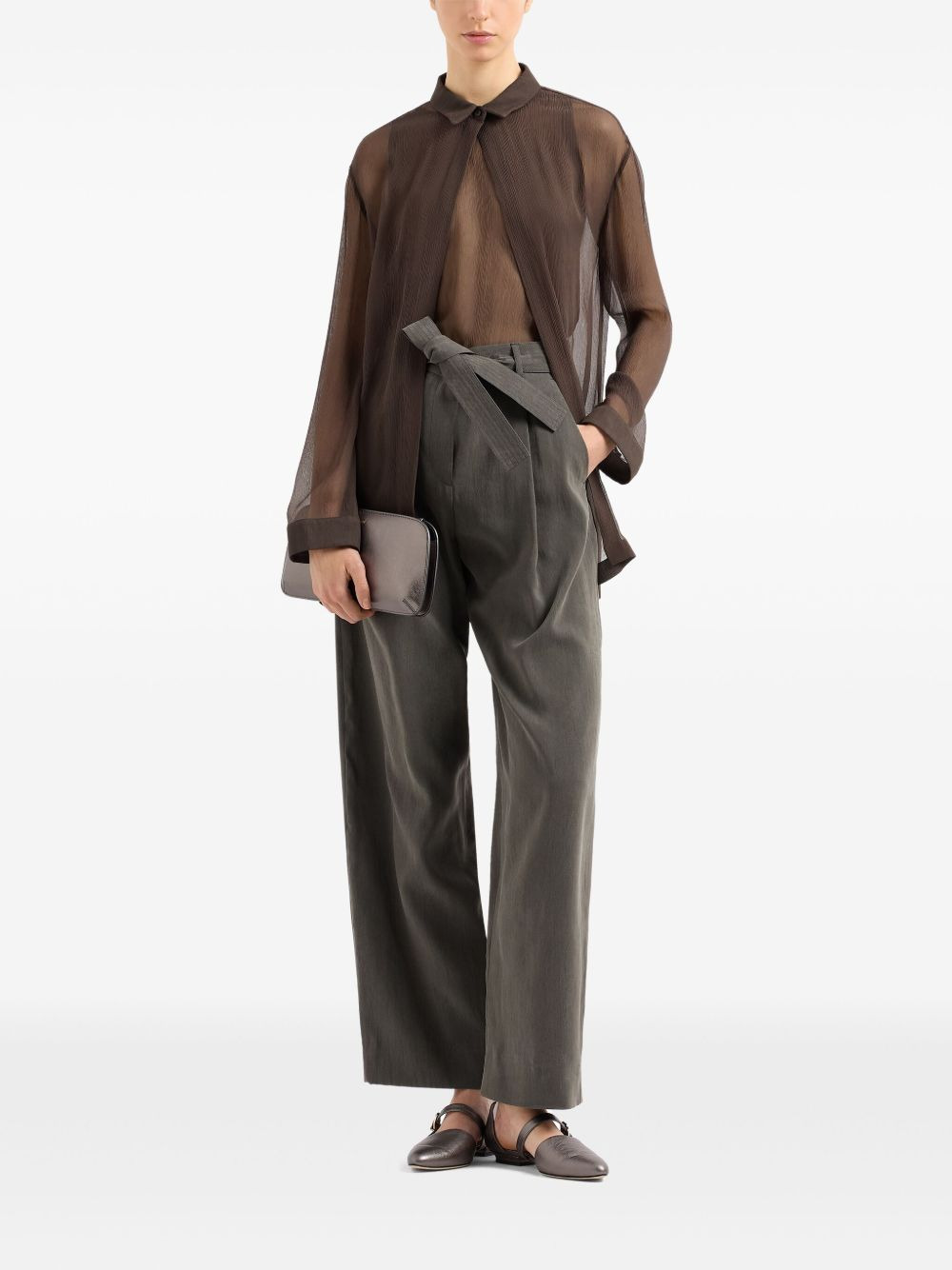 double-layer silk top - 2