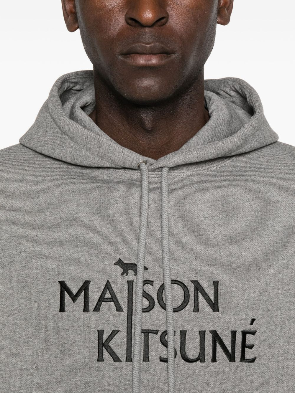 ribbed logo-embroidered hoodie - 5