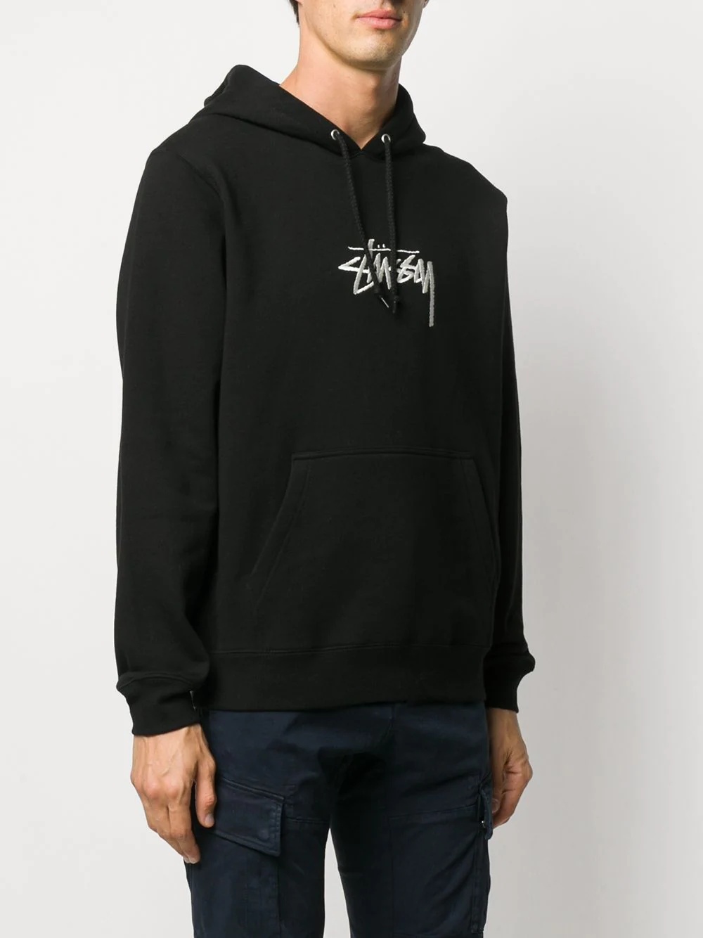 logo print hoodie - 3