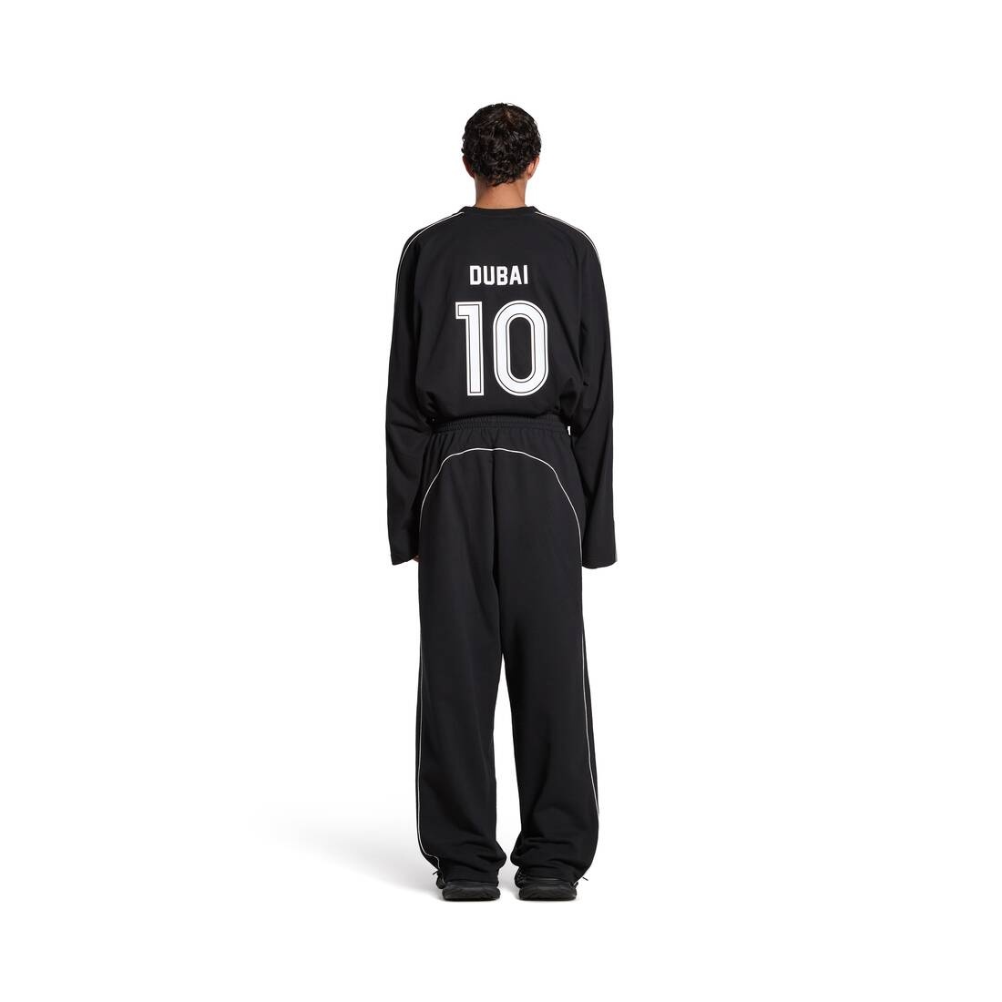 Offshore Baggy Sweatpants in Black Faded