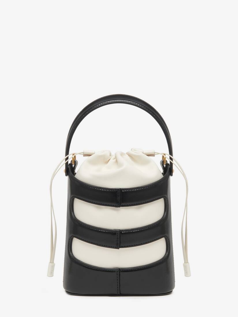 Women's The Rise Mini Bucket in Black/soft Ivory - 4