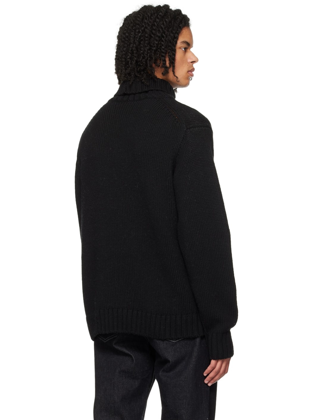 Black Archival Turtleneck - 3