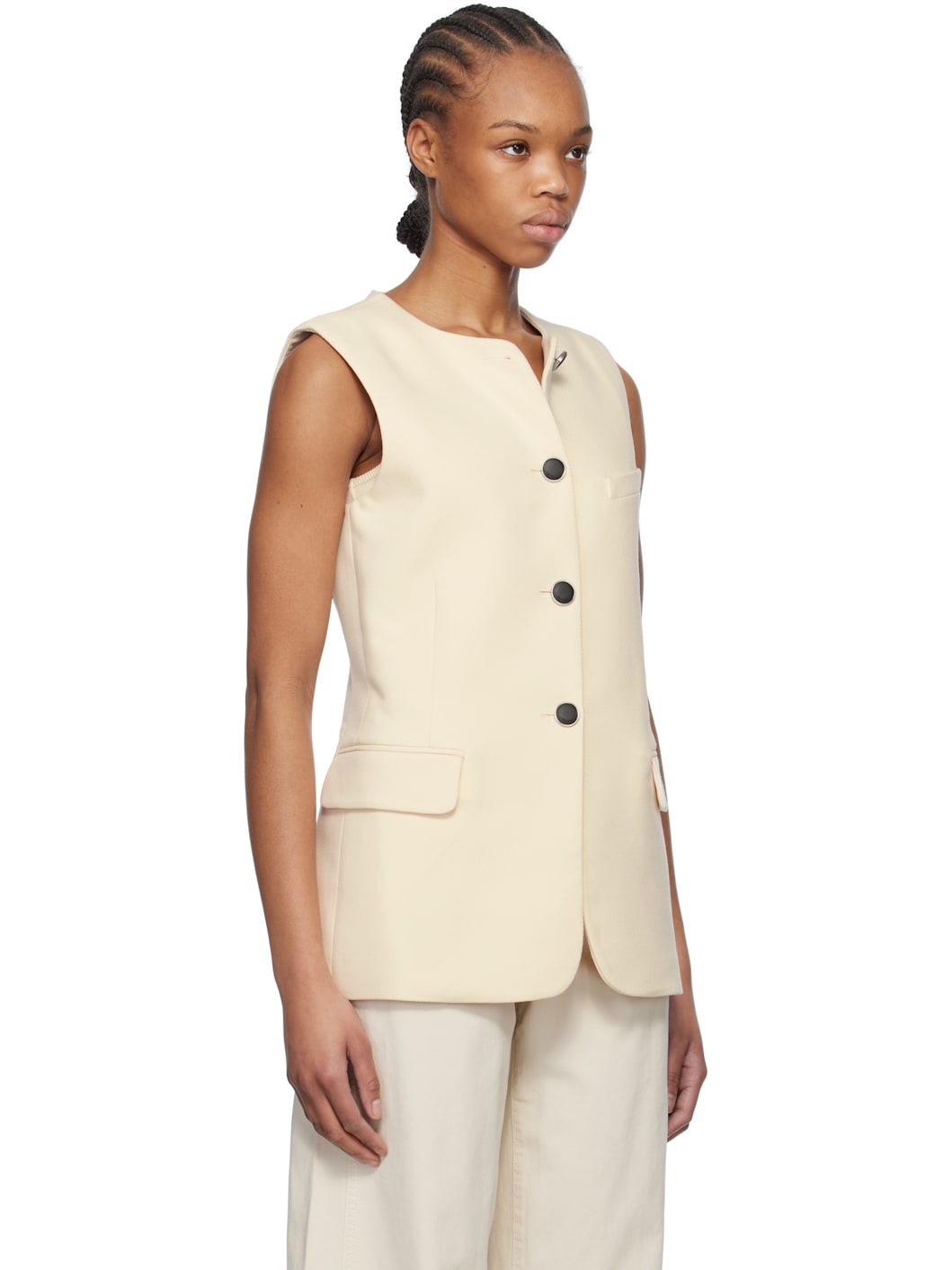 Beige Bartlet Vest - 2
