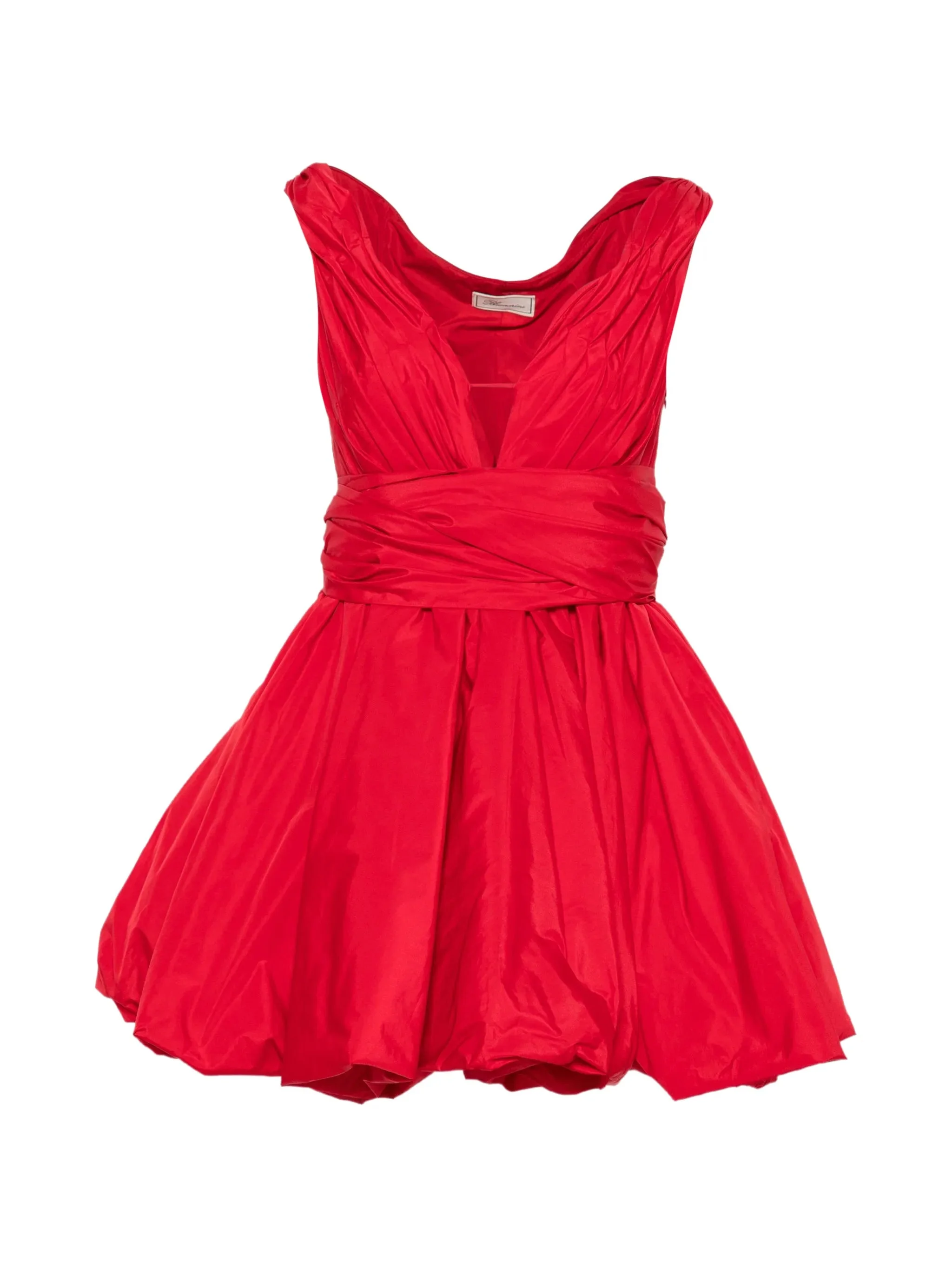 Blumarine Bow-detail Ruched Mini Dress - 1