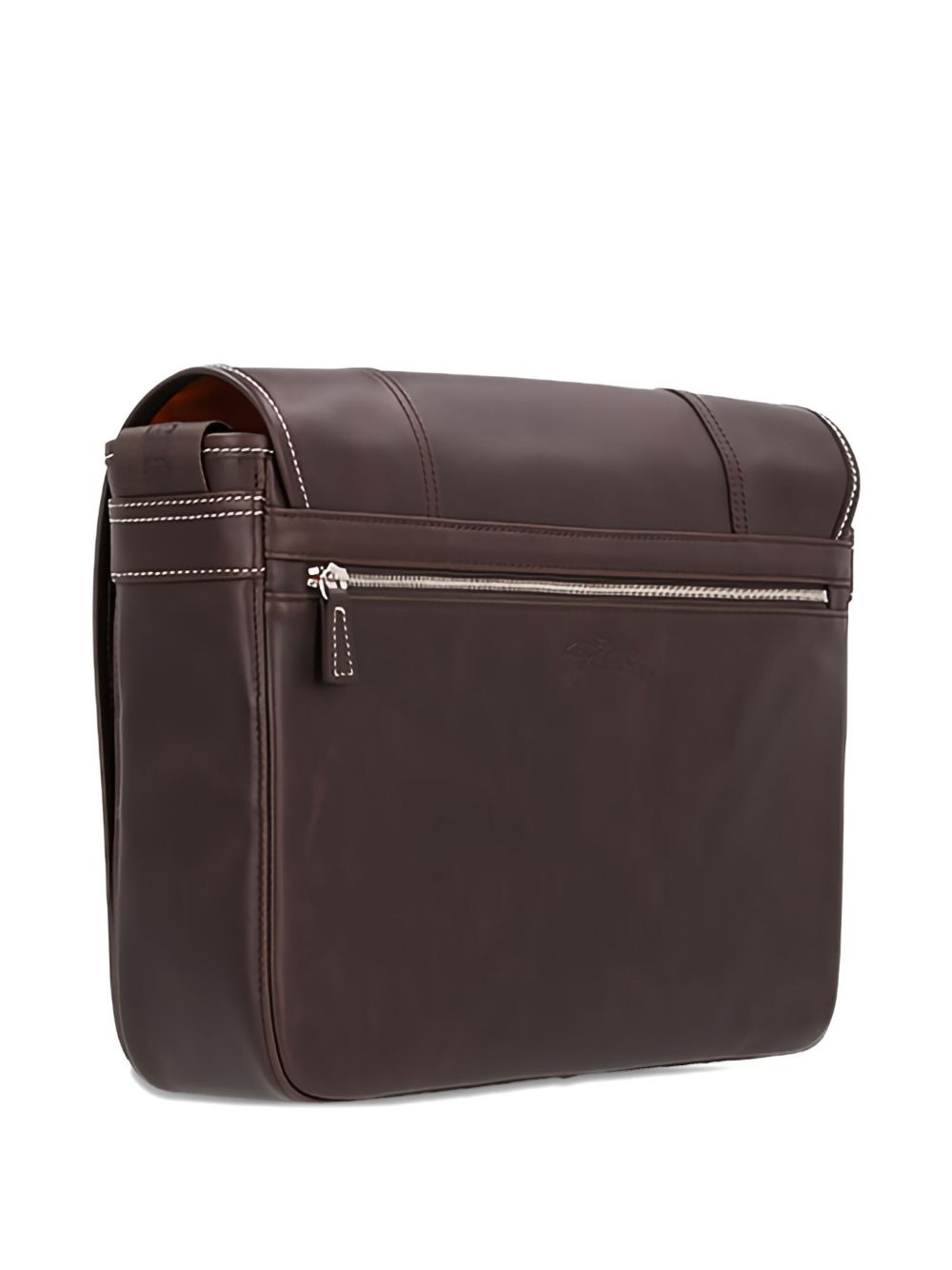 embossed-logo leather cross body bag - 2