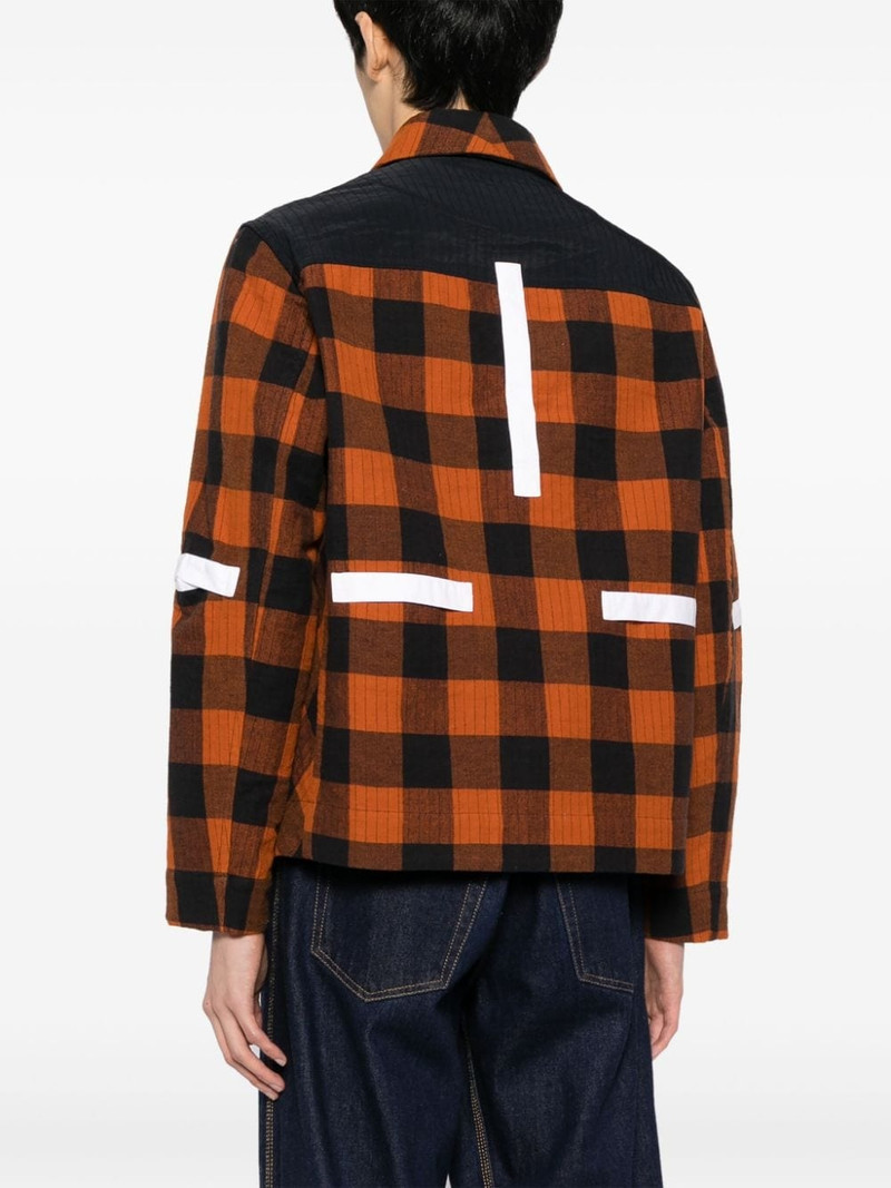check-pattern cotton jacket 4