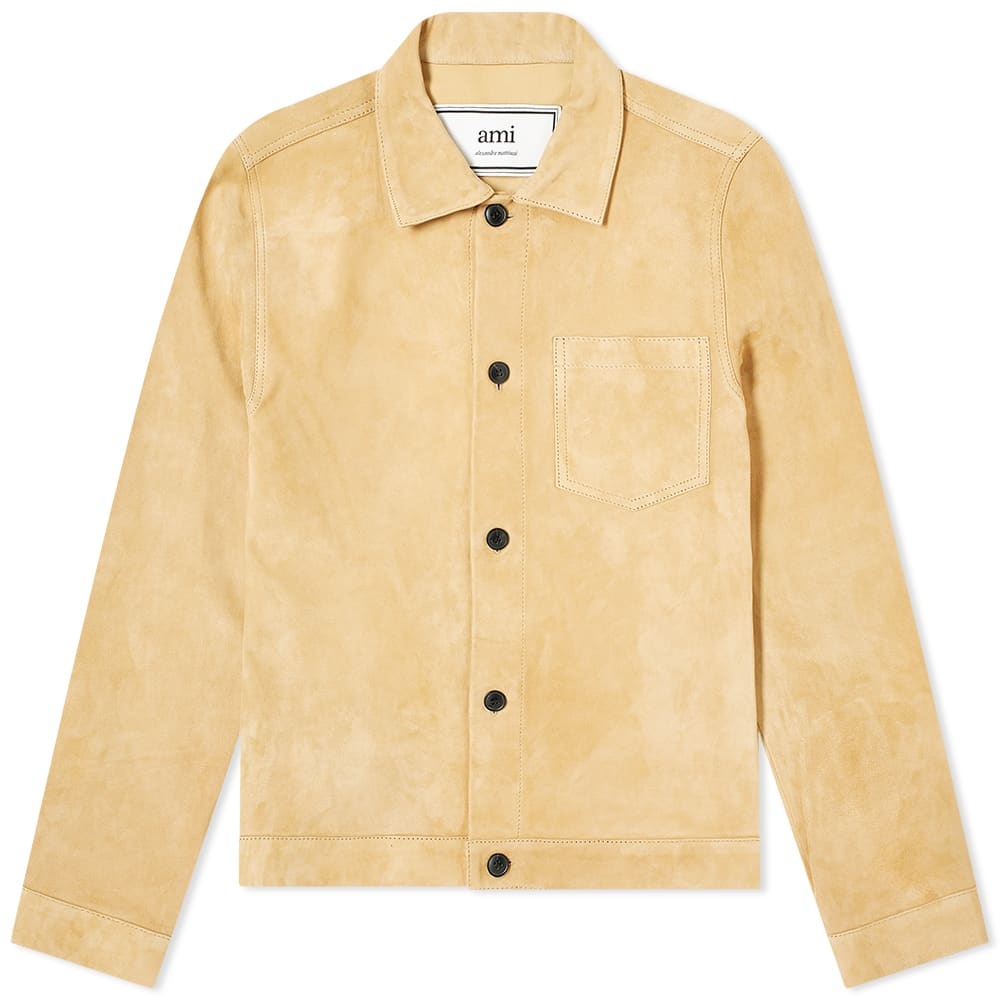 AMI Suede Shirt Jacket - 1