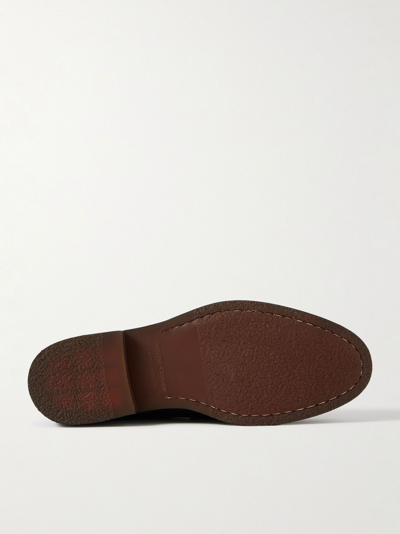 OFFICINE CREATIVE Opera Flexi 101 Deerskin Penny Loafers Black outlook