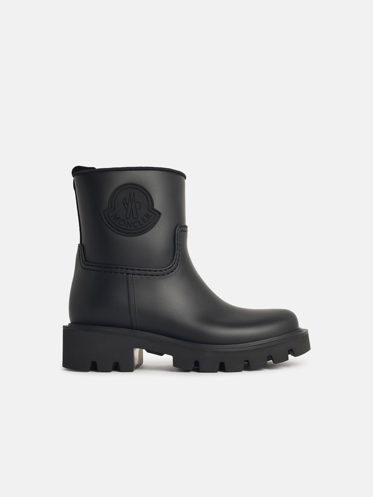 'KICKSTREAM' BLACK PVC RAIN BOOTS - 1