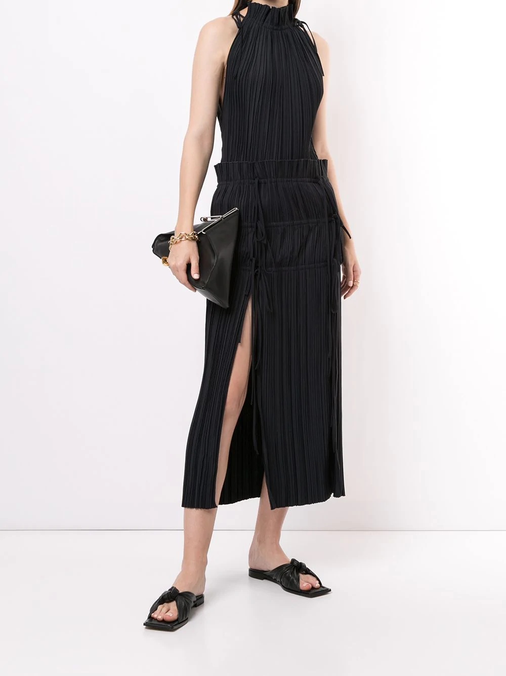 pleated midi dress - 2