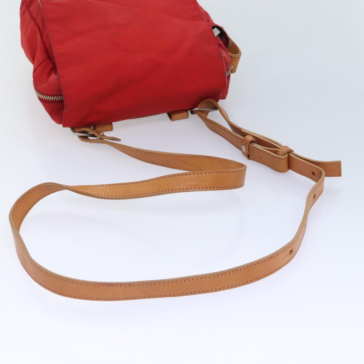 Burberry Shoulder Bag Nylon Red - 7
