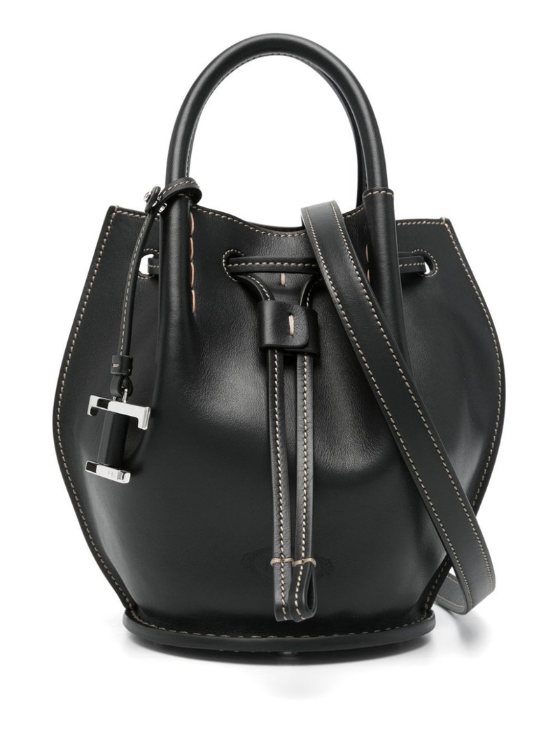 Tod's Women Logo-Charm Leather Mini Bucket Bag - 1