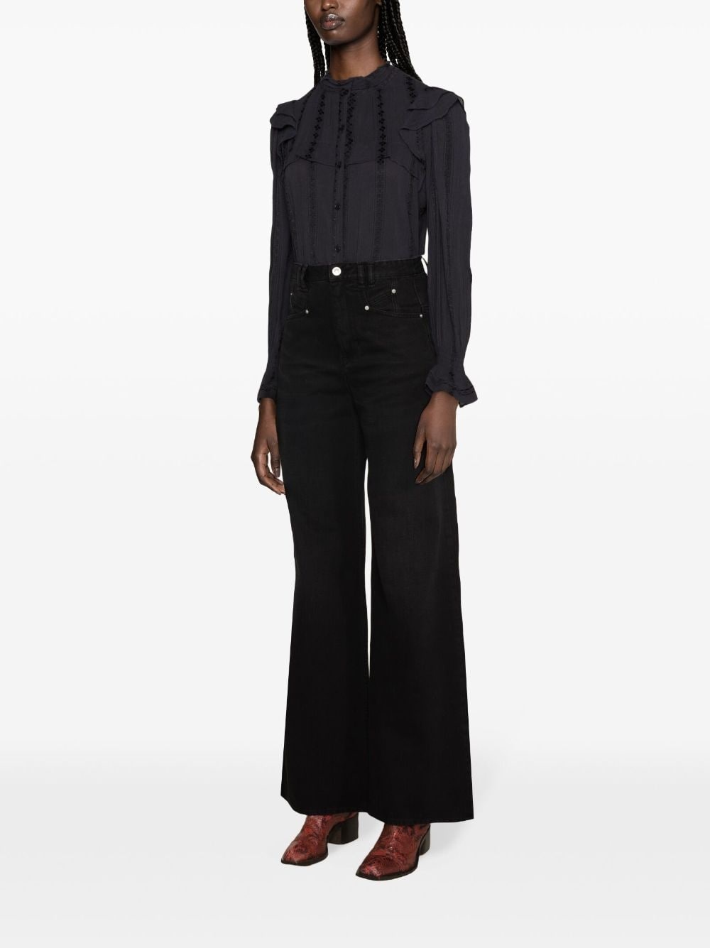 Lemony wide-leg jeans - 3
