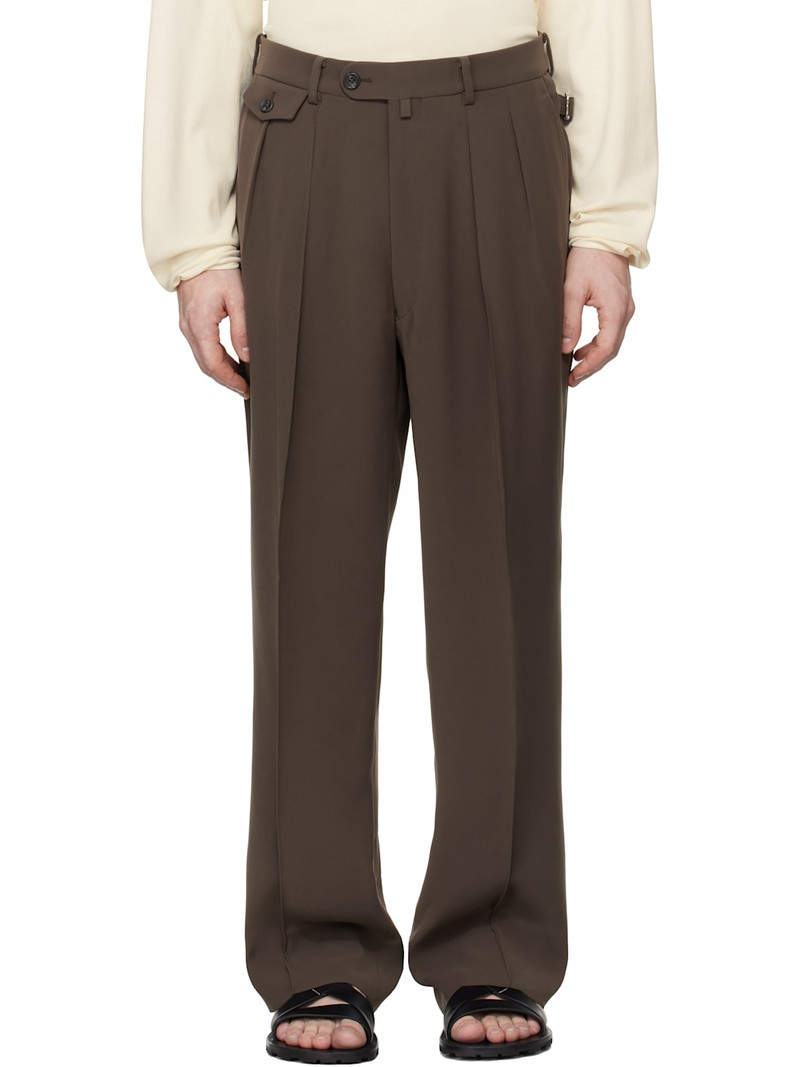Brown Wide Trousers 1