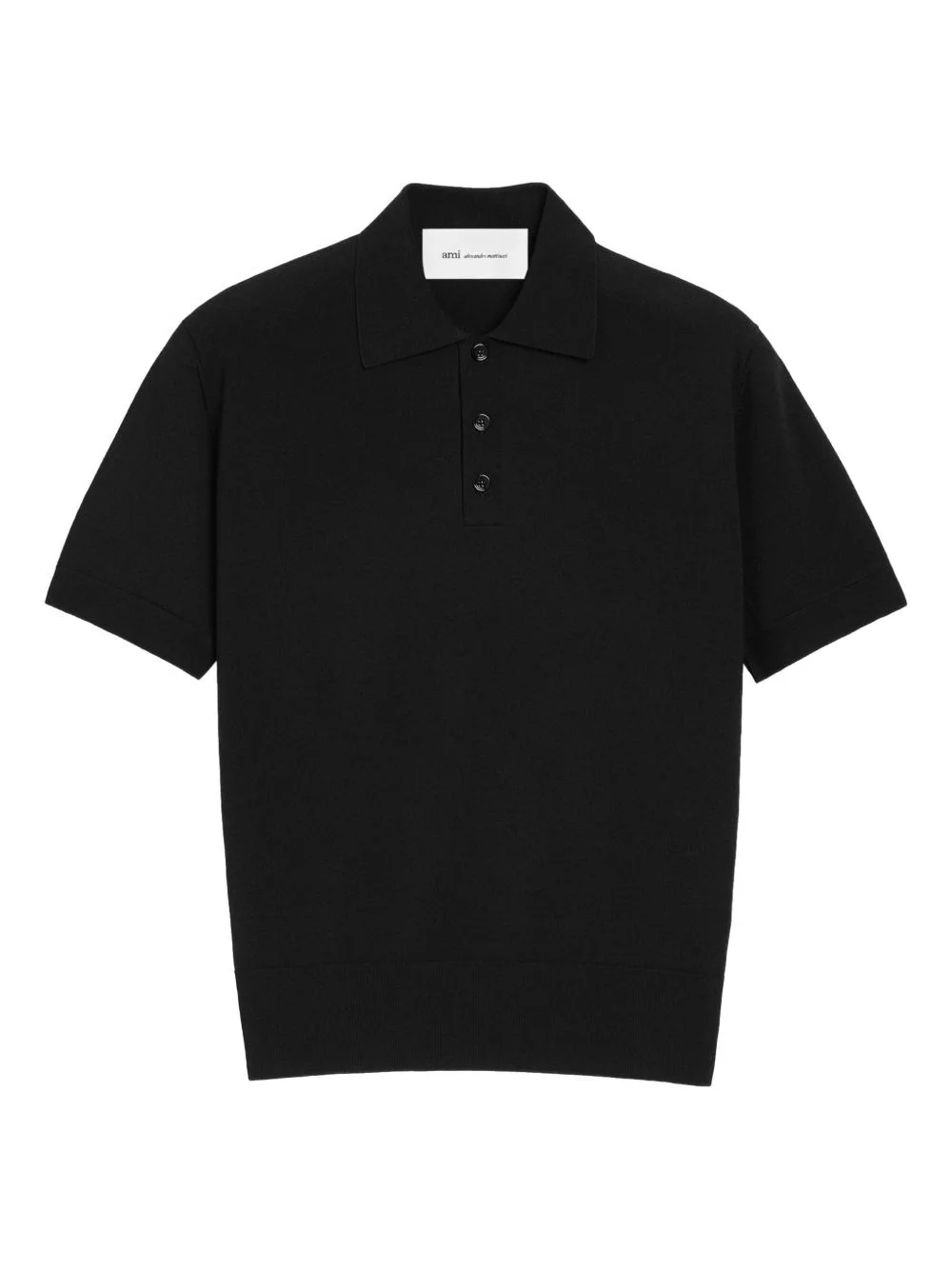 short-sleeves knit polo shirt - 1