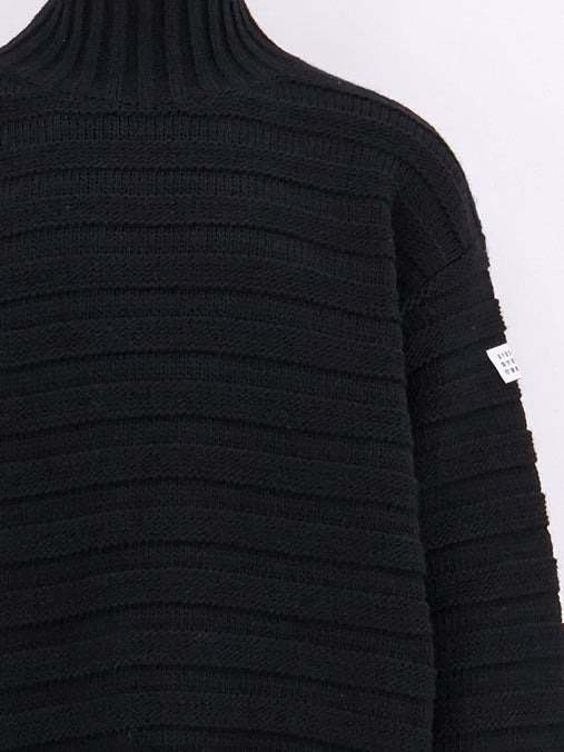 Mm6 Maison Margiela Wool Blend Sweater With Distressed Effect - 3