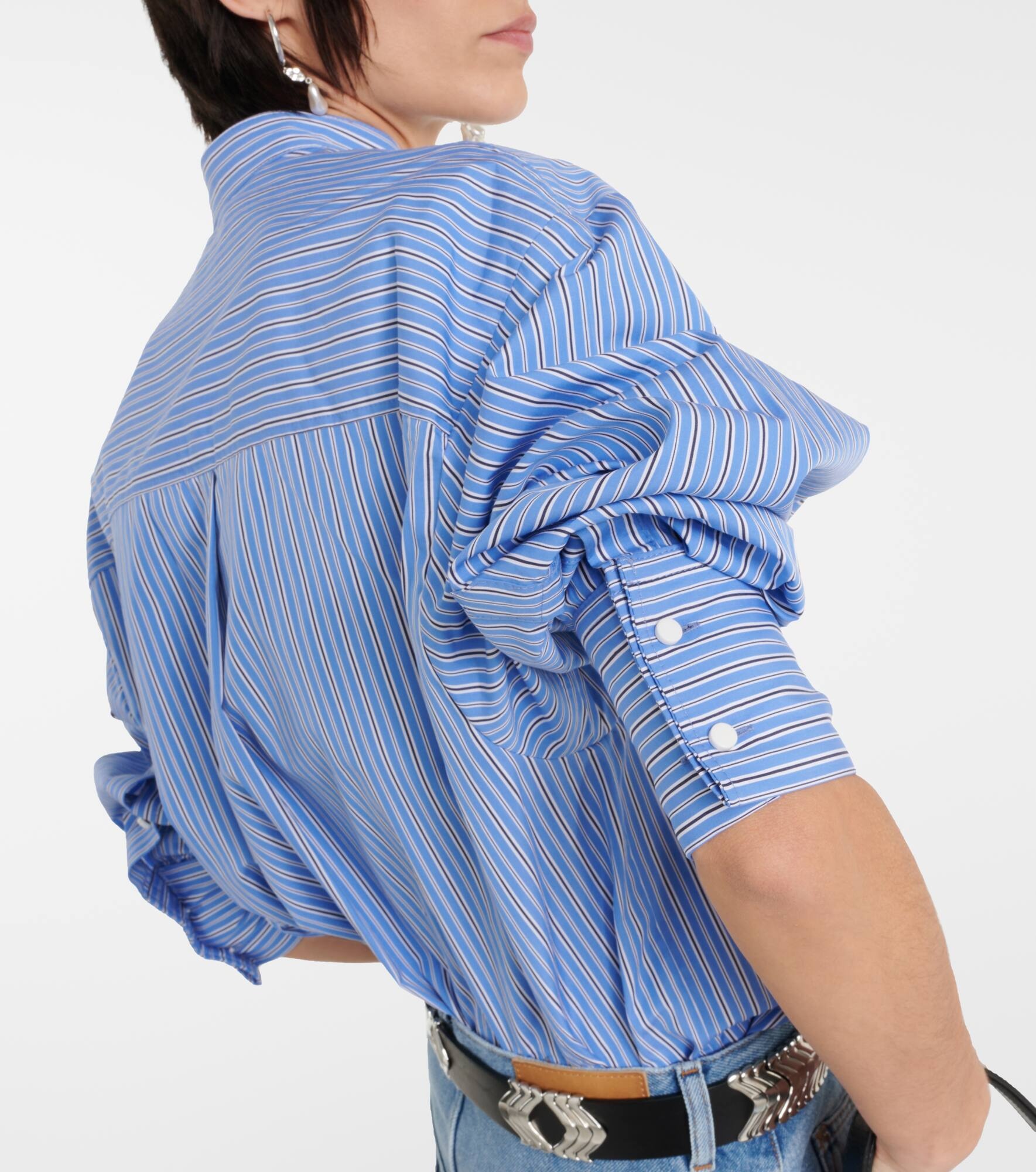 Ruffled cotton shirt - 6