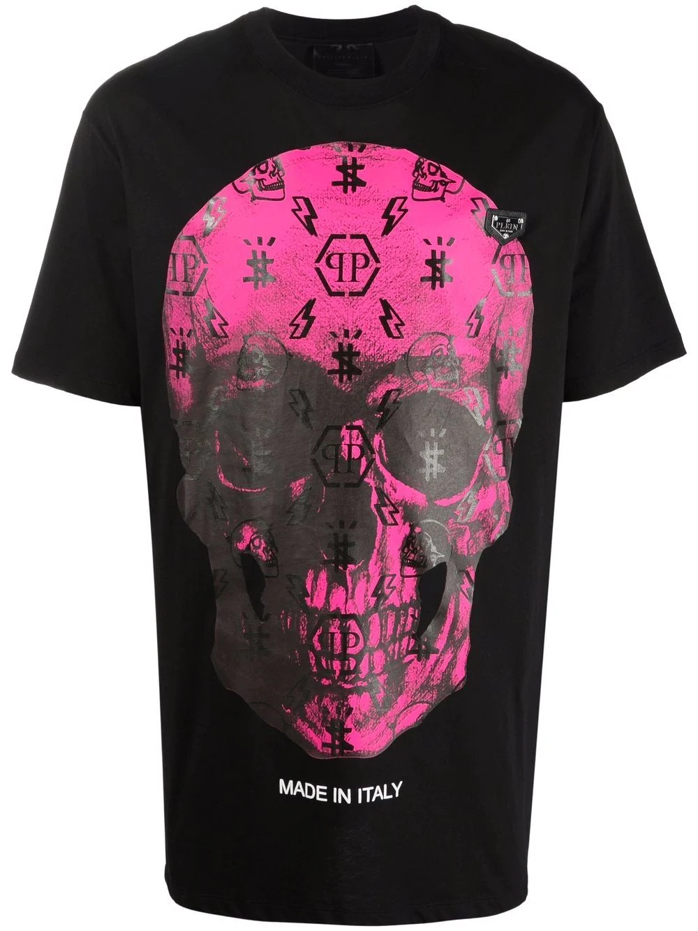 monogram skull T-shirt - 1