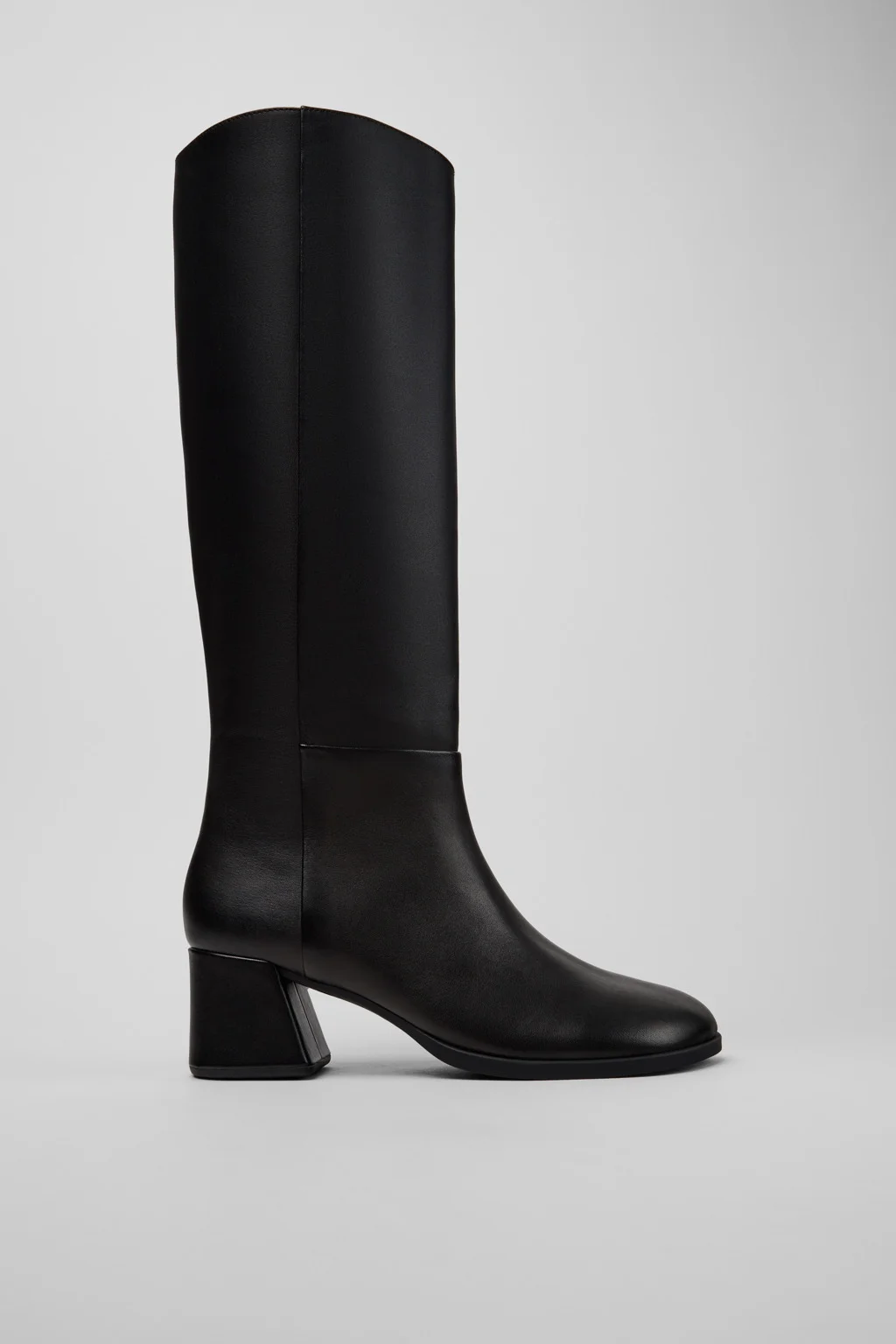 Kora Black Leather High Boots for Women. - 1
