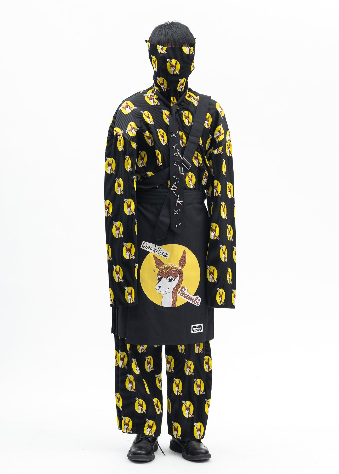BLACK  KILT SKIRT WHO KILLED BAMBI COLLABORATION WITH JAMIE REID. - 6