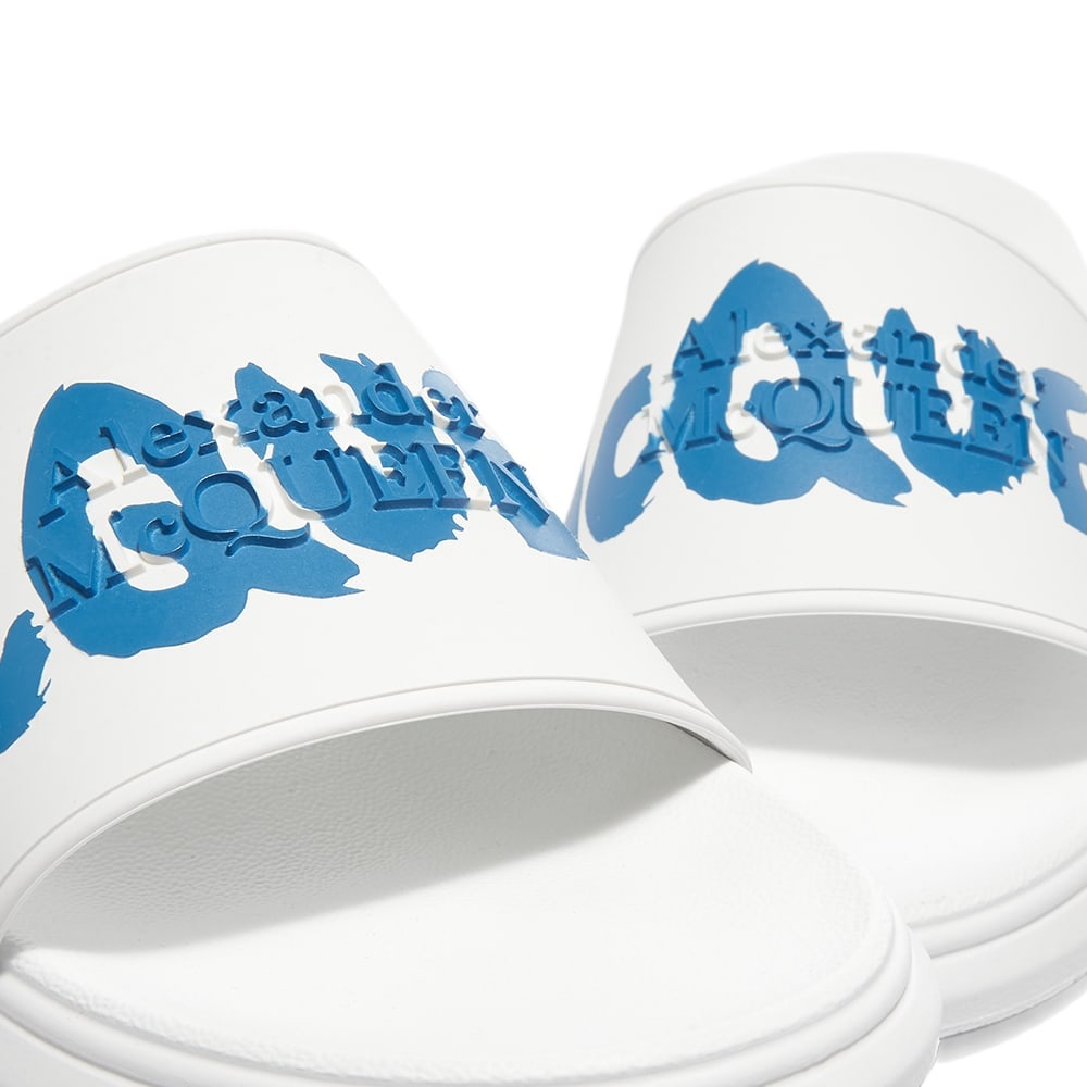 Alexander McQueen Graffiti Logo Pool Slide - 4