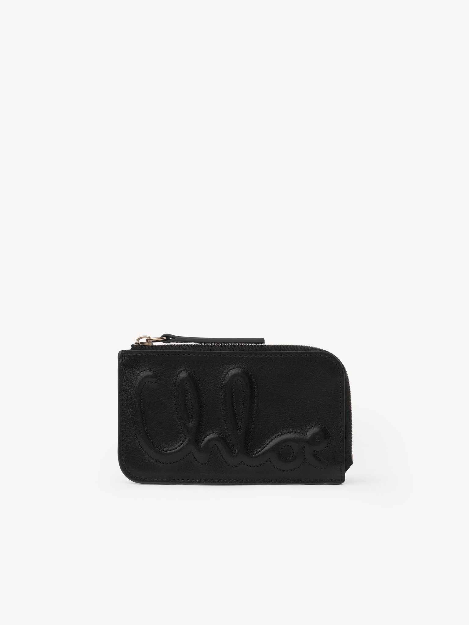 C CHLOÉ SMALL PURSE WITH CARD SLOTS IN SHINY LEATHER 1