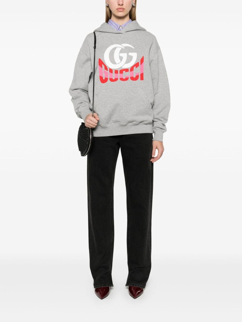 GUCCI logo-print hoodie outlook