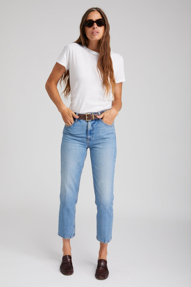 SPRWMN PARADIS CROP STRAIGHT LEG DENIM outlook