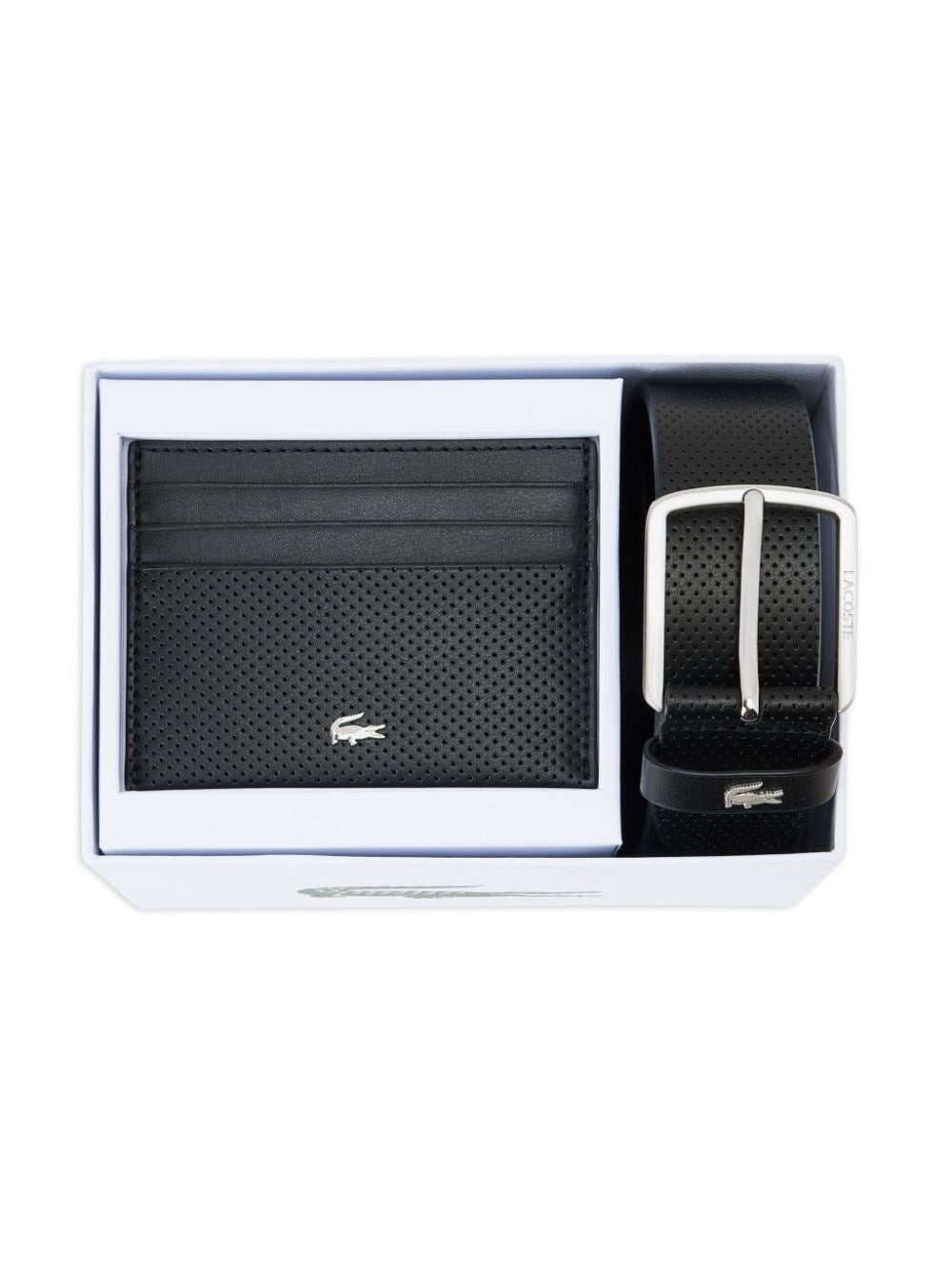 leather belt and cardholder set - 7